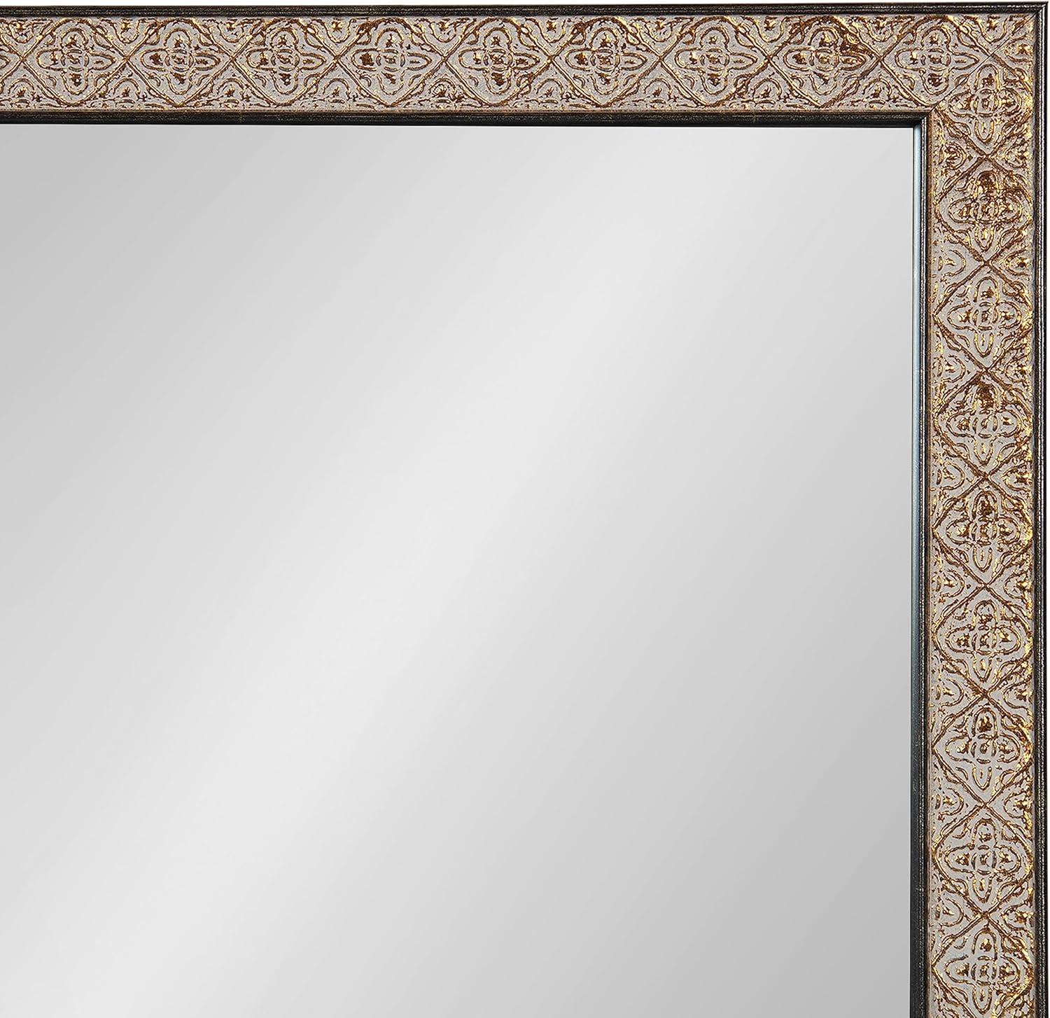 Soniva Rectangle Wall Mirror Gold - Kate & Laurel All Things Decor