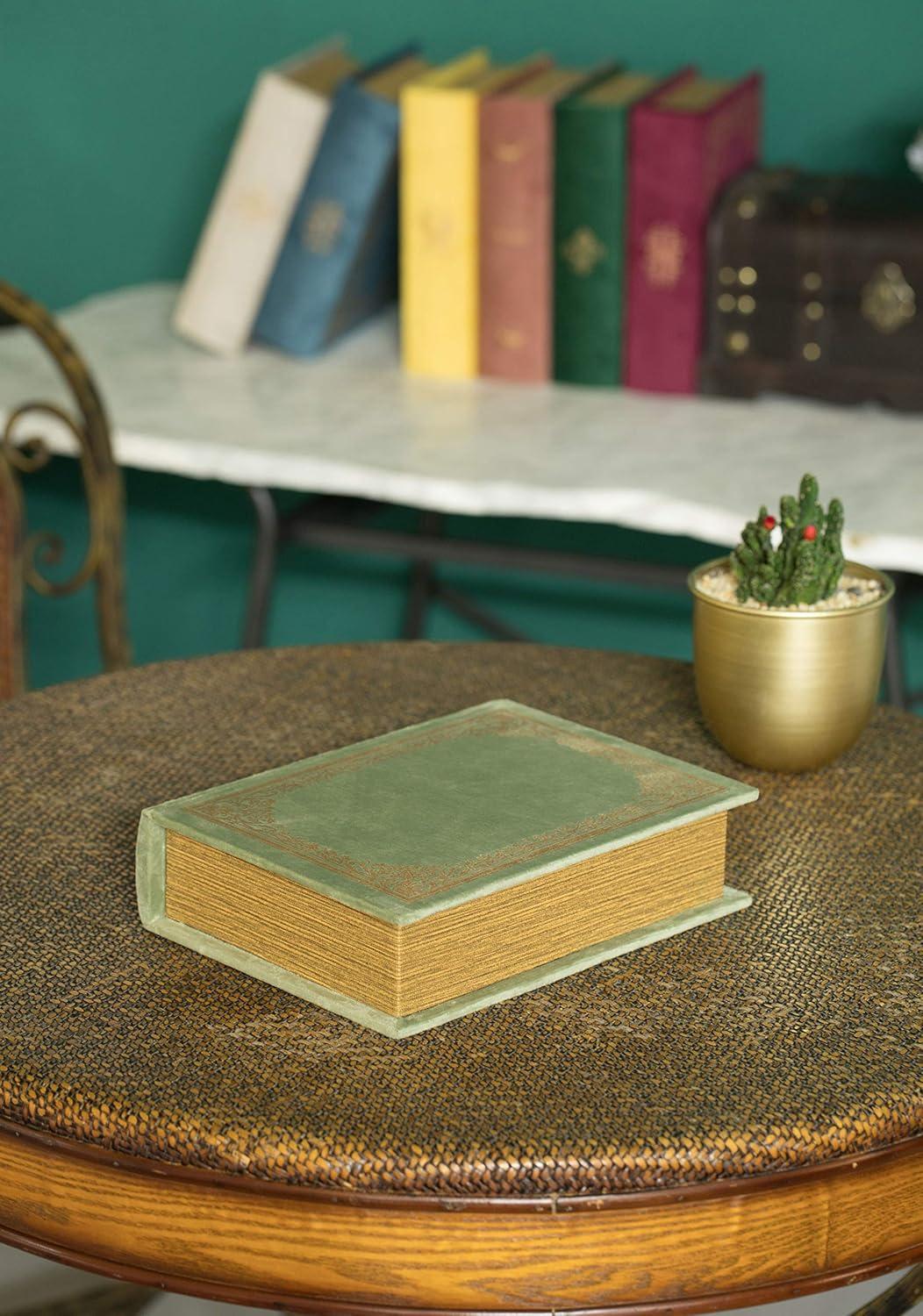 Decorative Vintage Book Shaped Trinket Storage Box