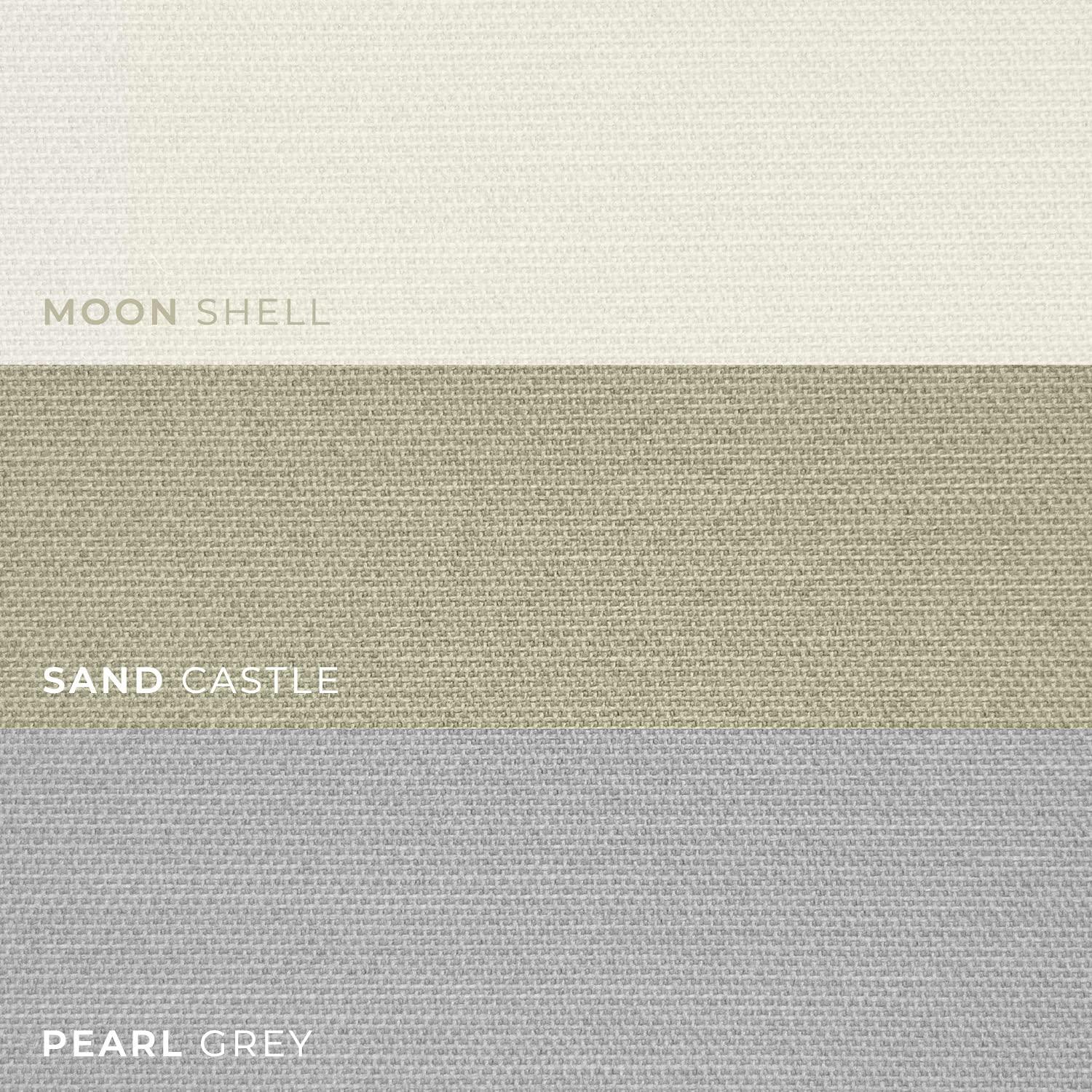 36"x64" Chicology Blackout Roman Shade Moon Shell