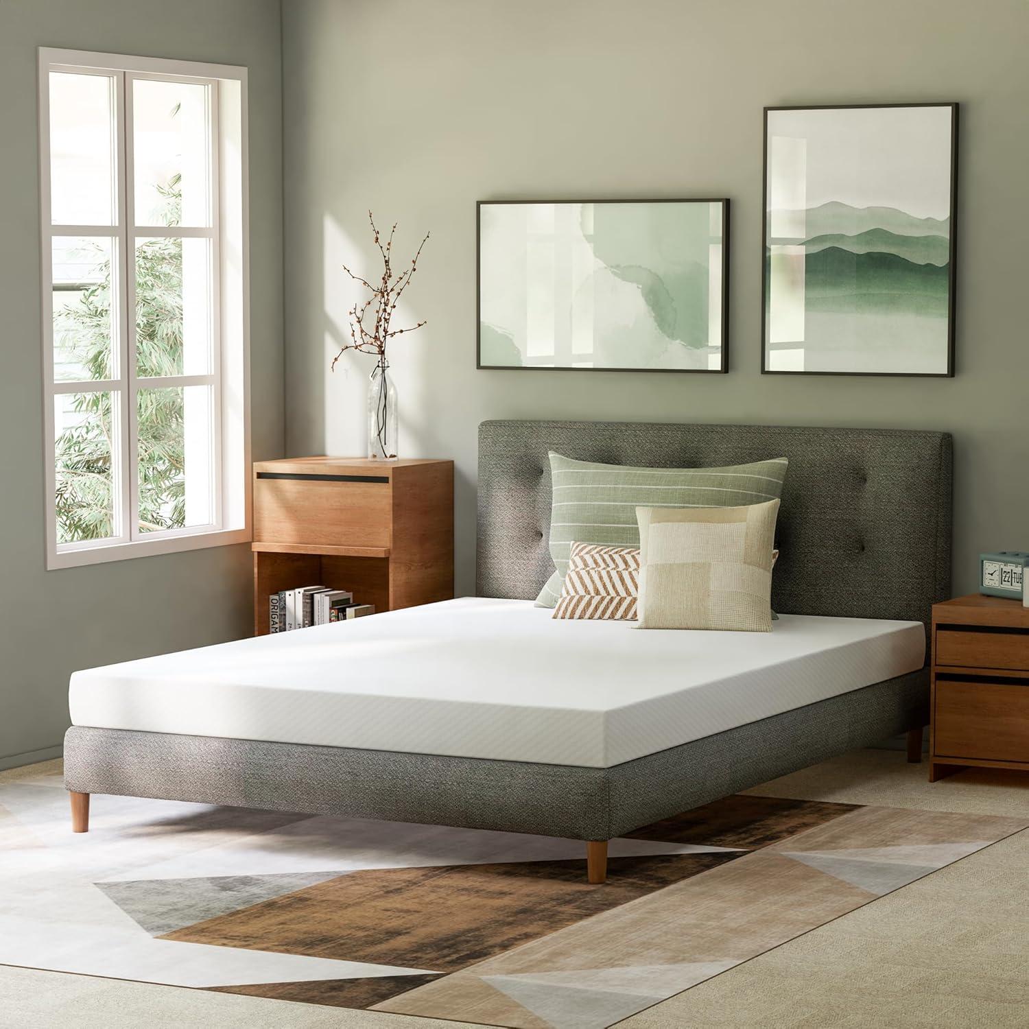 GAESTE 5" Cooling Gel Memory Foam Mattress in a Box Medium Firm Pressure Relief with Breathable Cover, Adult, Full
