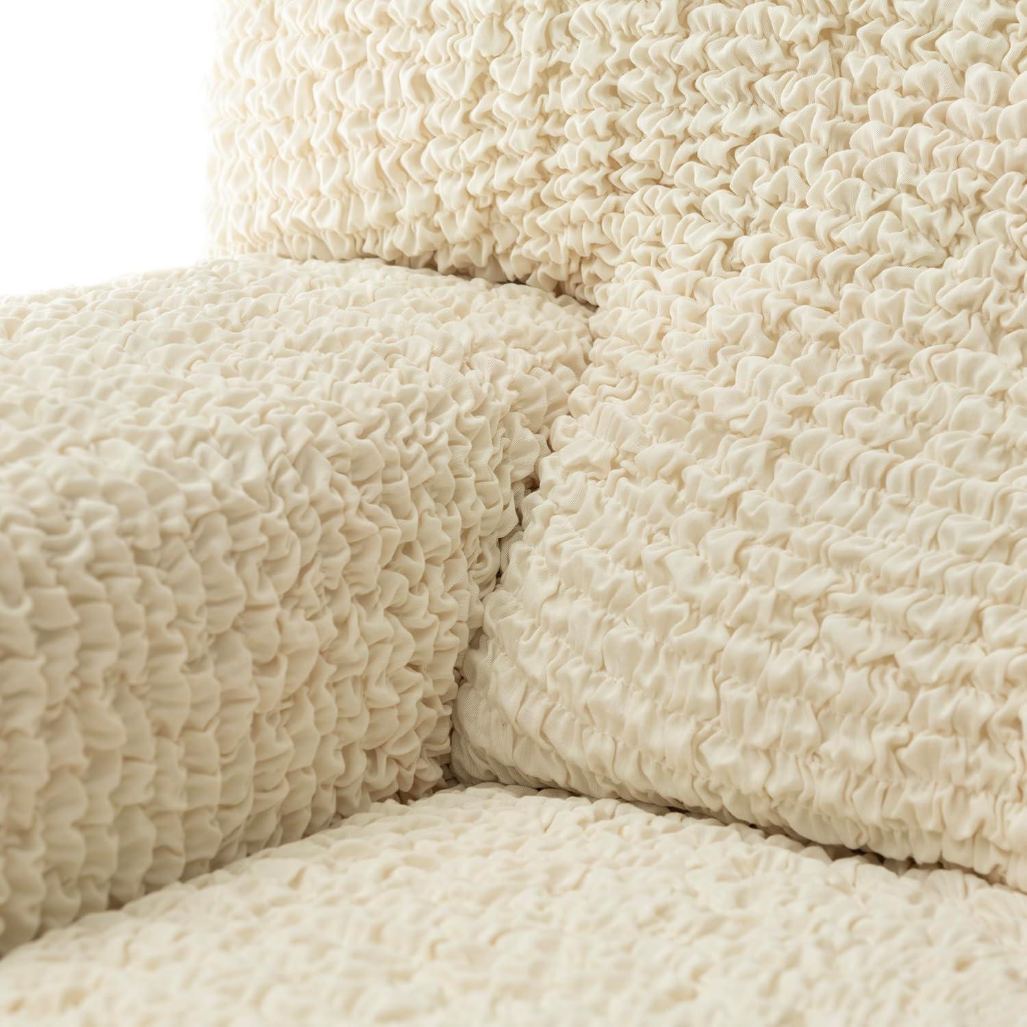 Stretchy Slipcover for Loveseat Sofa - Italian Style & Premium Quality - Mille Righe Collection