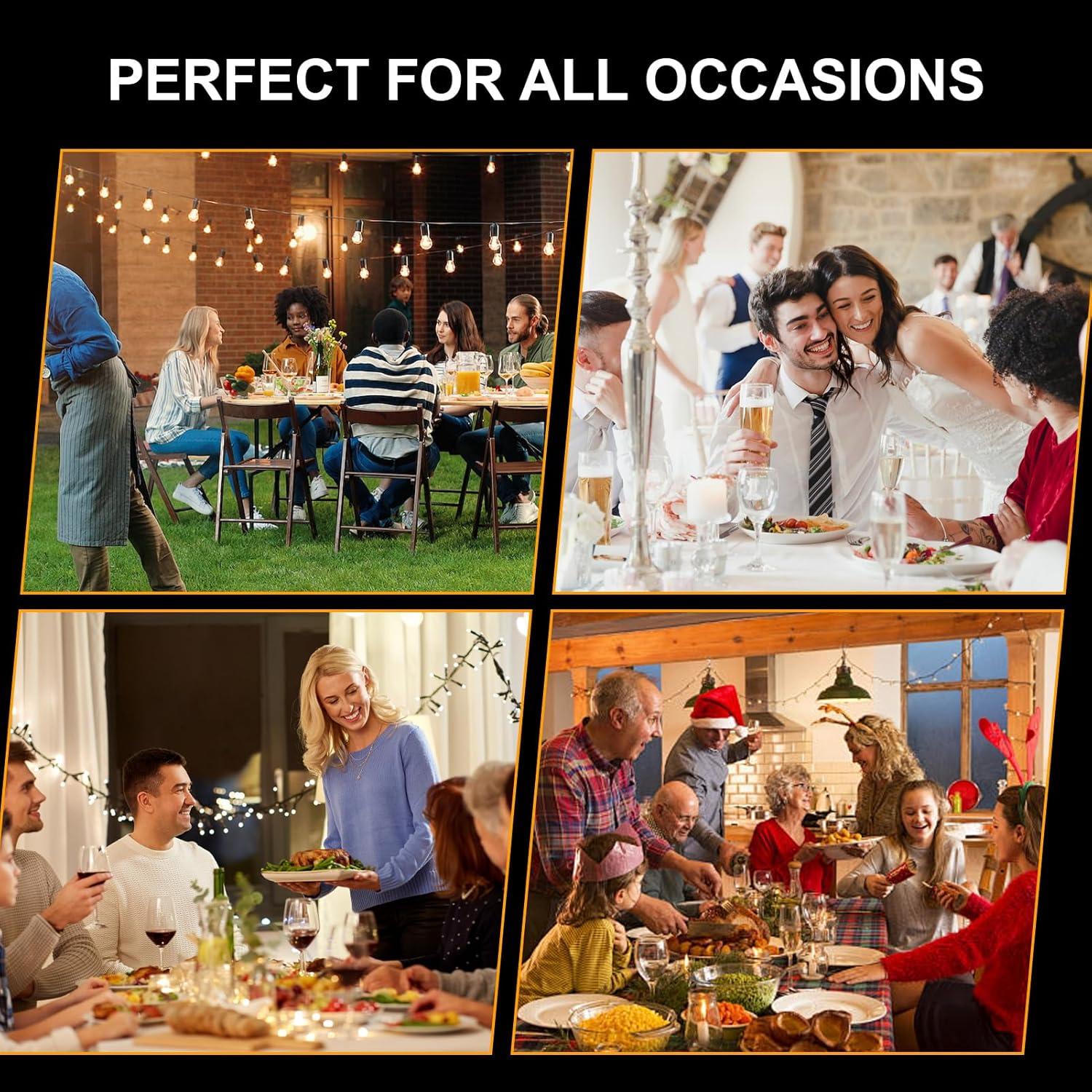 WhizMax Chafing Dish Buffet Set 2 Pack 5QT, Stainless Steel Round Chafing Dishes for Buffet with Lid Holder & Glass Lid, Gold