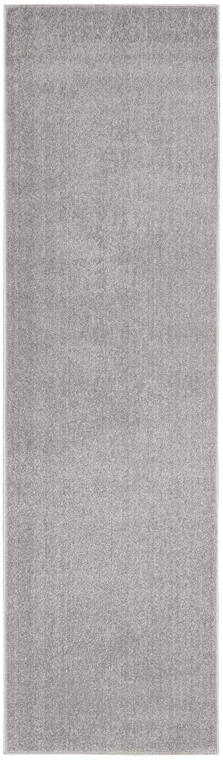 Nourison Essentials Easy Care Indoor Outdoor Area Rug - Silver Grey 2'2" x 10'