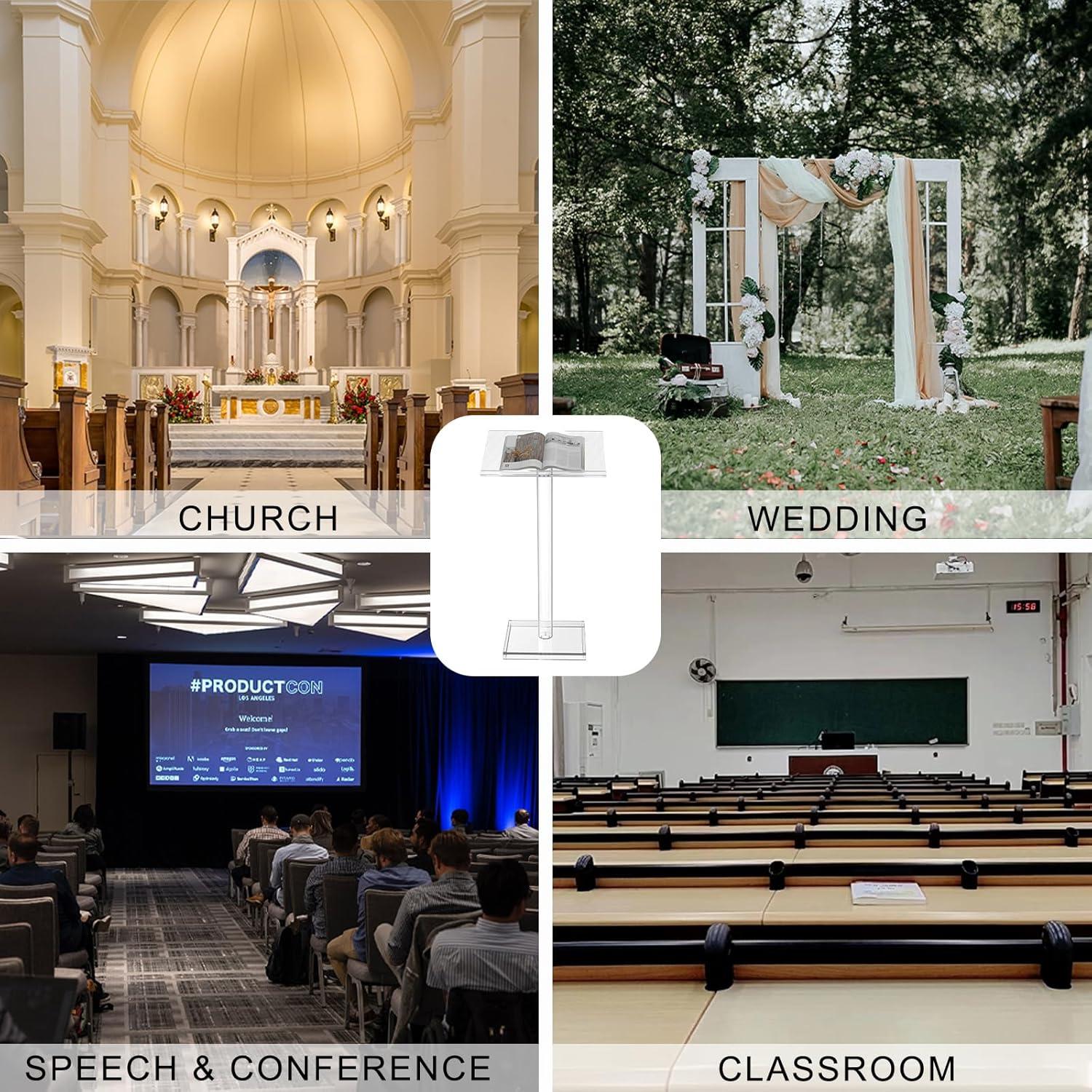 VEVOR 47.2'' Bamboo Full Podium