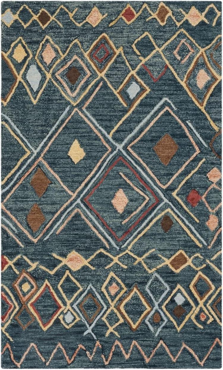 Suzani SZN314 Hand Hooked Area Rug  - Safavieh