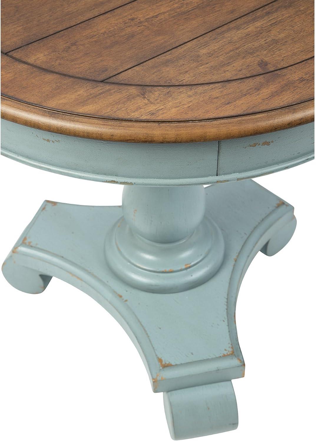 Signature Design by Ashley Casual Mirimyn Accent Table  Teal/Brown