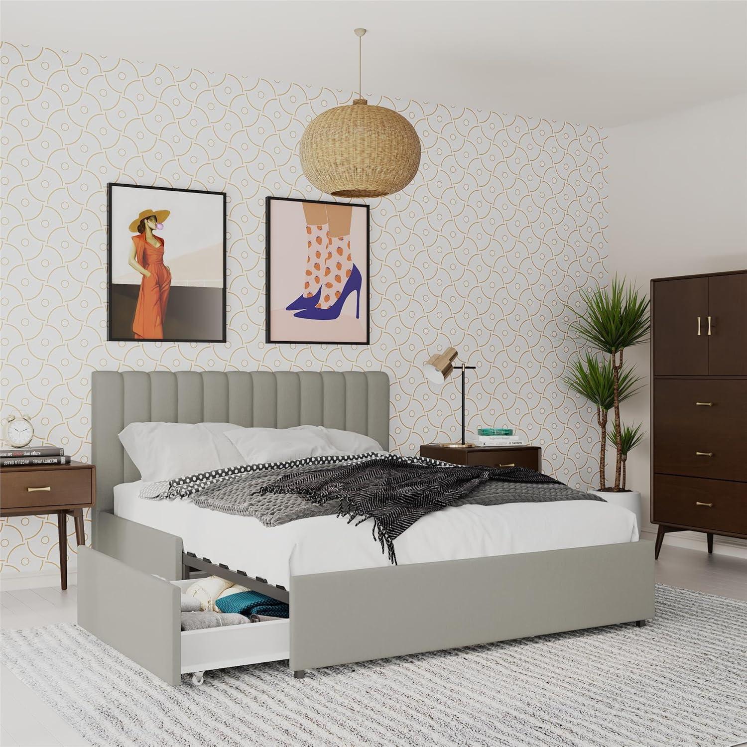 Brittany Upholstered Platform Storage Bed