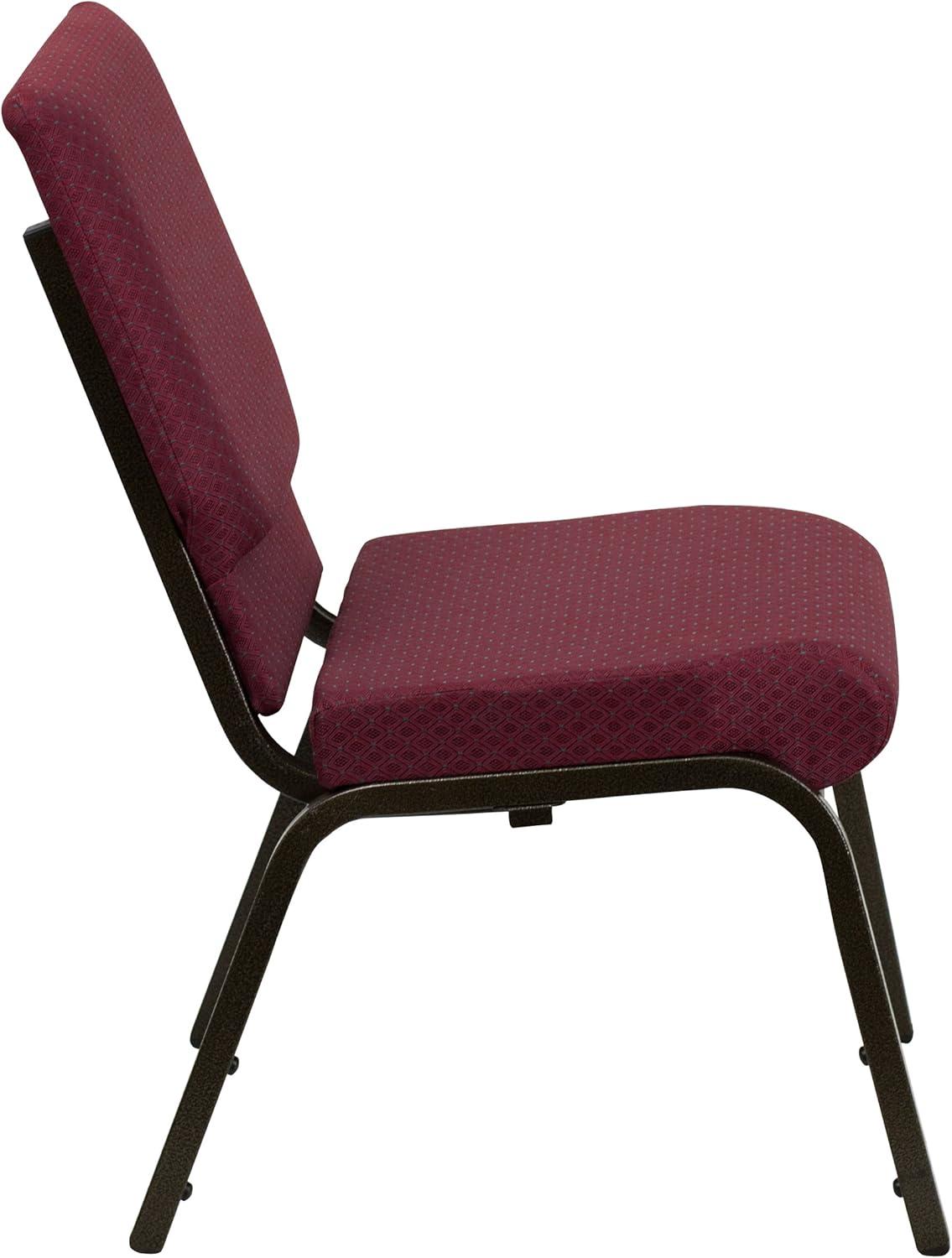 Flash Furniture Rayleigh Stackable Faux Leather Seat Waiting Room Chair with Metal Frame