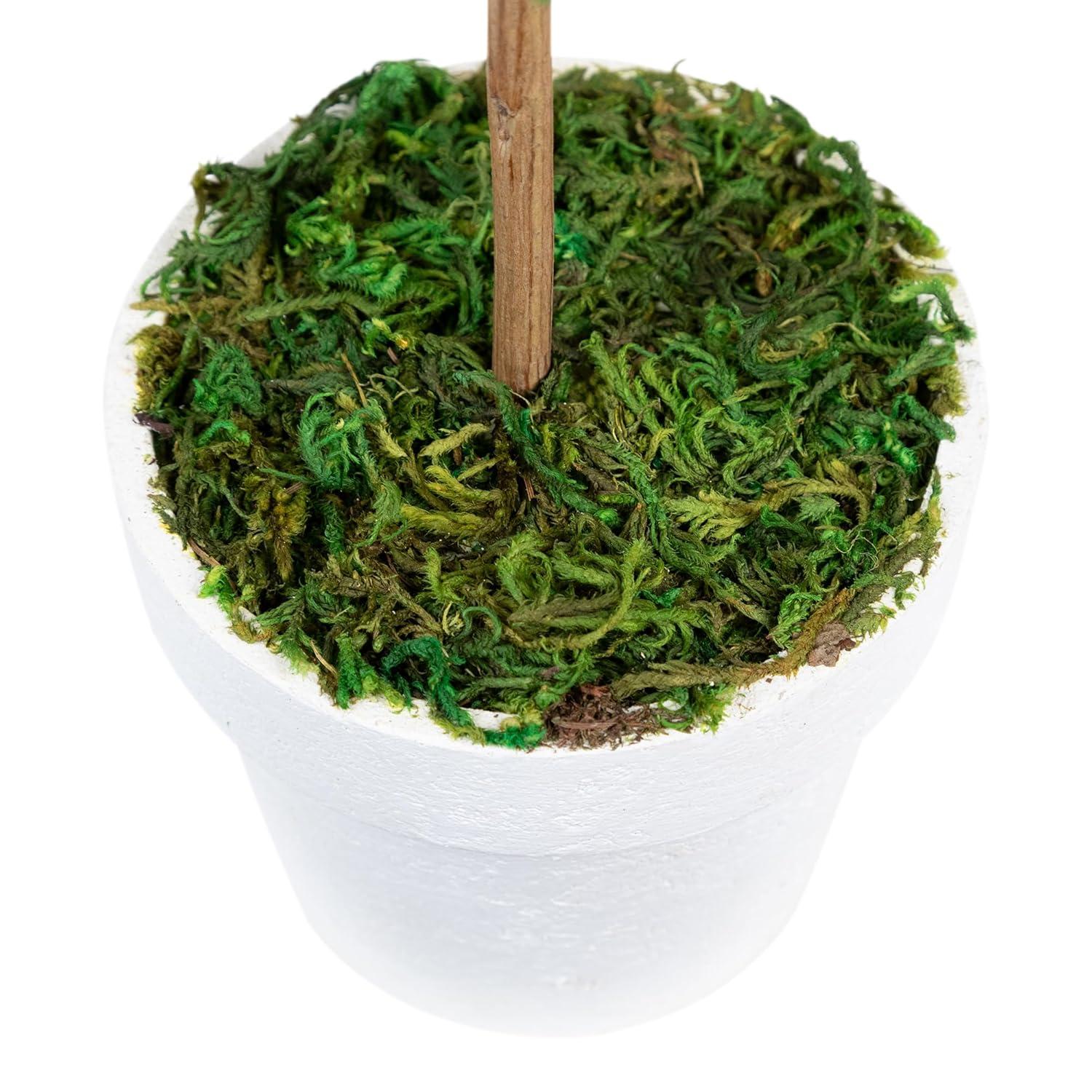 Northlight Seasonal Green Reindeer Moss Ball Potted Artificial Spring Topiary Tree