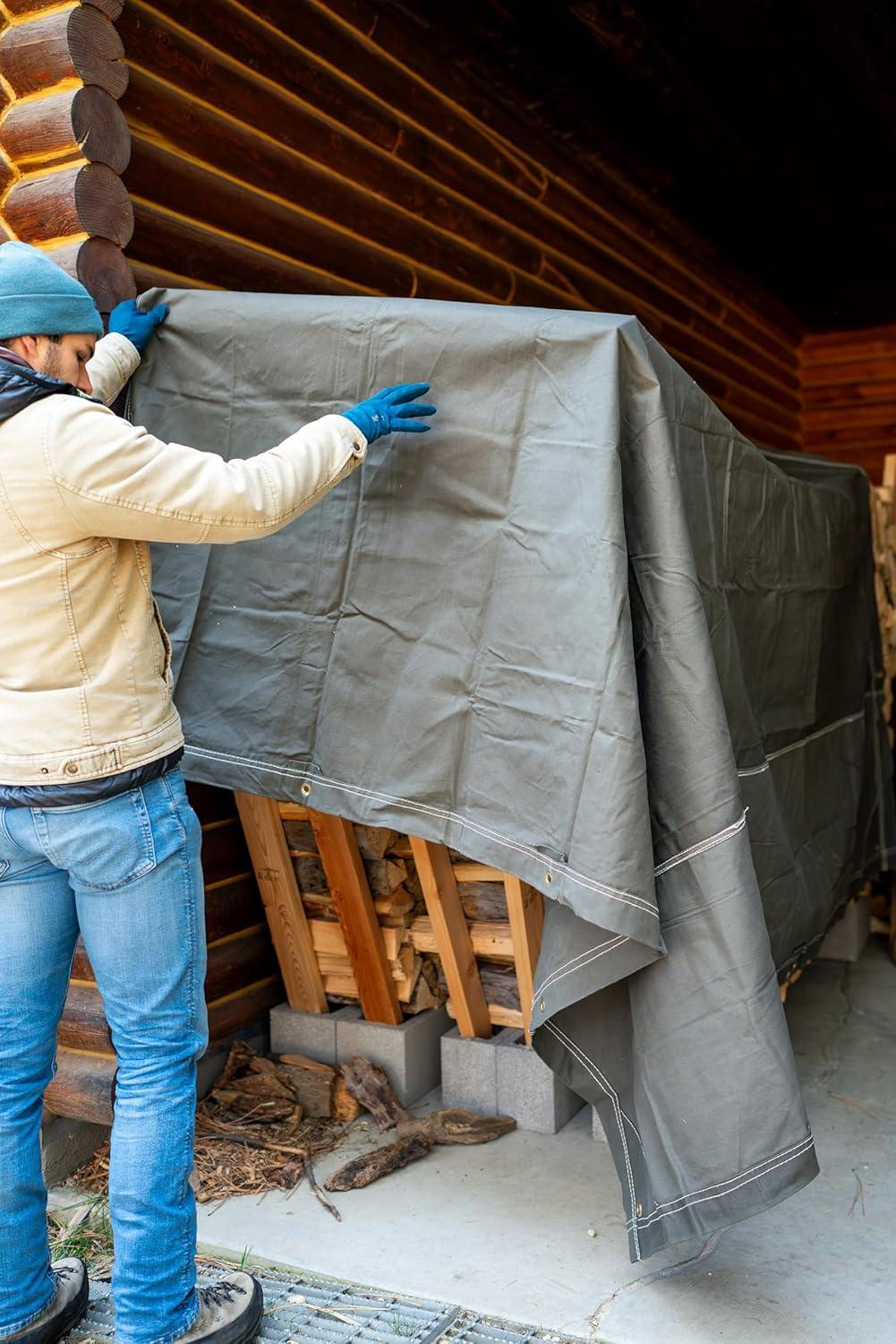 Stansport Heavy-Duty Canvas Tarp 8' x 10' | Wayfair