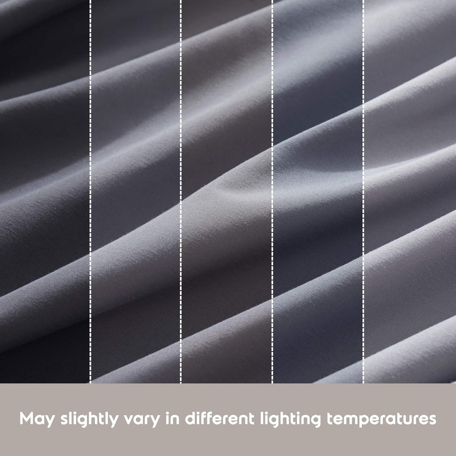 Nestl Extra Deep Pocket 6 Piece Sheet Sets, King Size Sheets & Pillowcases - Dark Gray