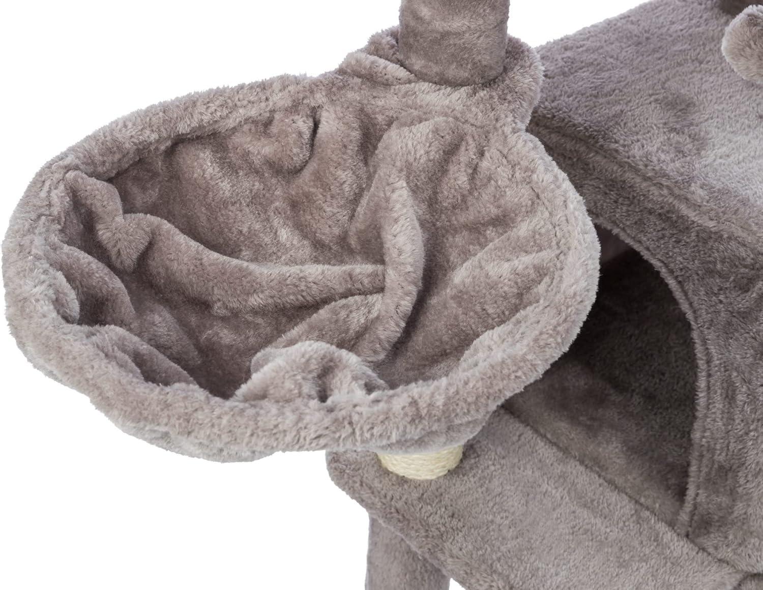 TRIXIE TRIXIE Pepito 39.4" Cat Tower, 3-Level Cat Tree with Sisal Scratching Posts and Ramp, Plush Condo and Hammock