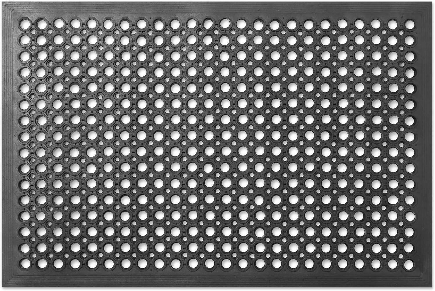 GRIDMANN Anti-Fatigue Restaurant Floor Mat, Non-Slip Rubber Drainage Mat