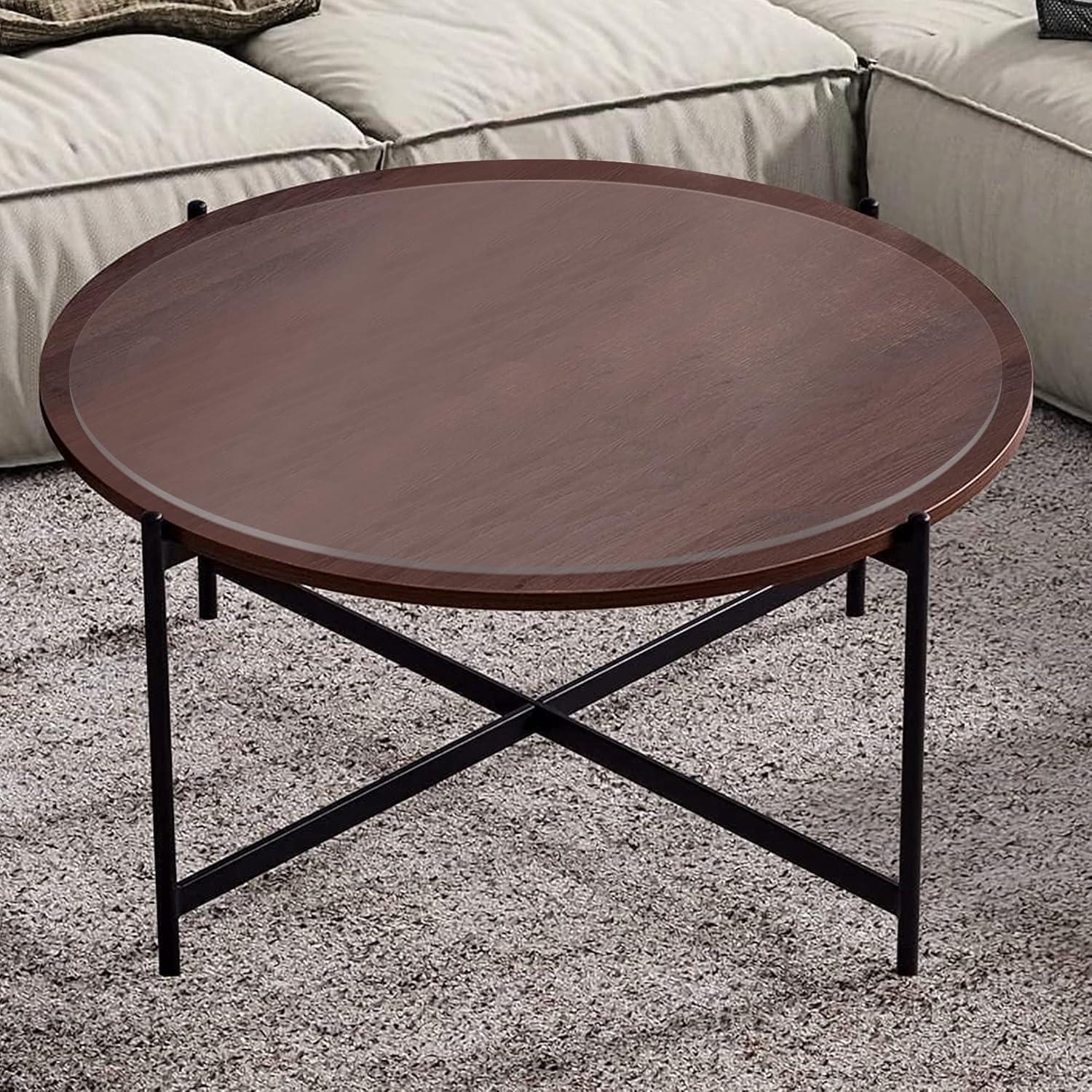 47" inch Diameter 1/4" Clear Plexiglass Sheet, Round Cake Disc, Lucite Circle Flat Edge Plexiglass Table Top by Fab Glass and Mirror