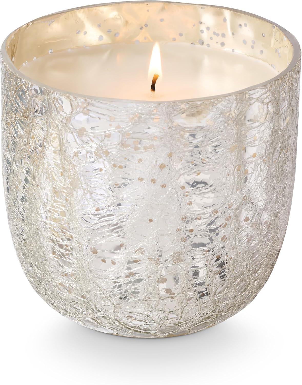 ILLUME Noble Holiday North Sky Small Crackle Glass Candle