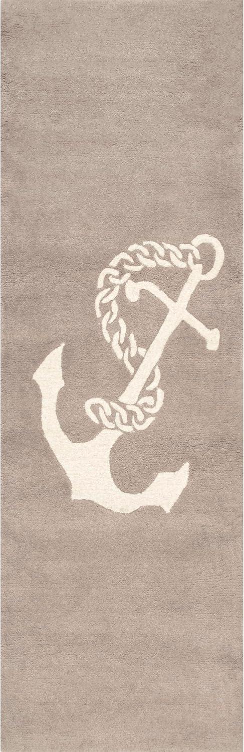 nuLOOM Hand Tufted Set Sail Area Rug, 2' x 6', Beige