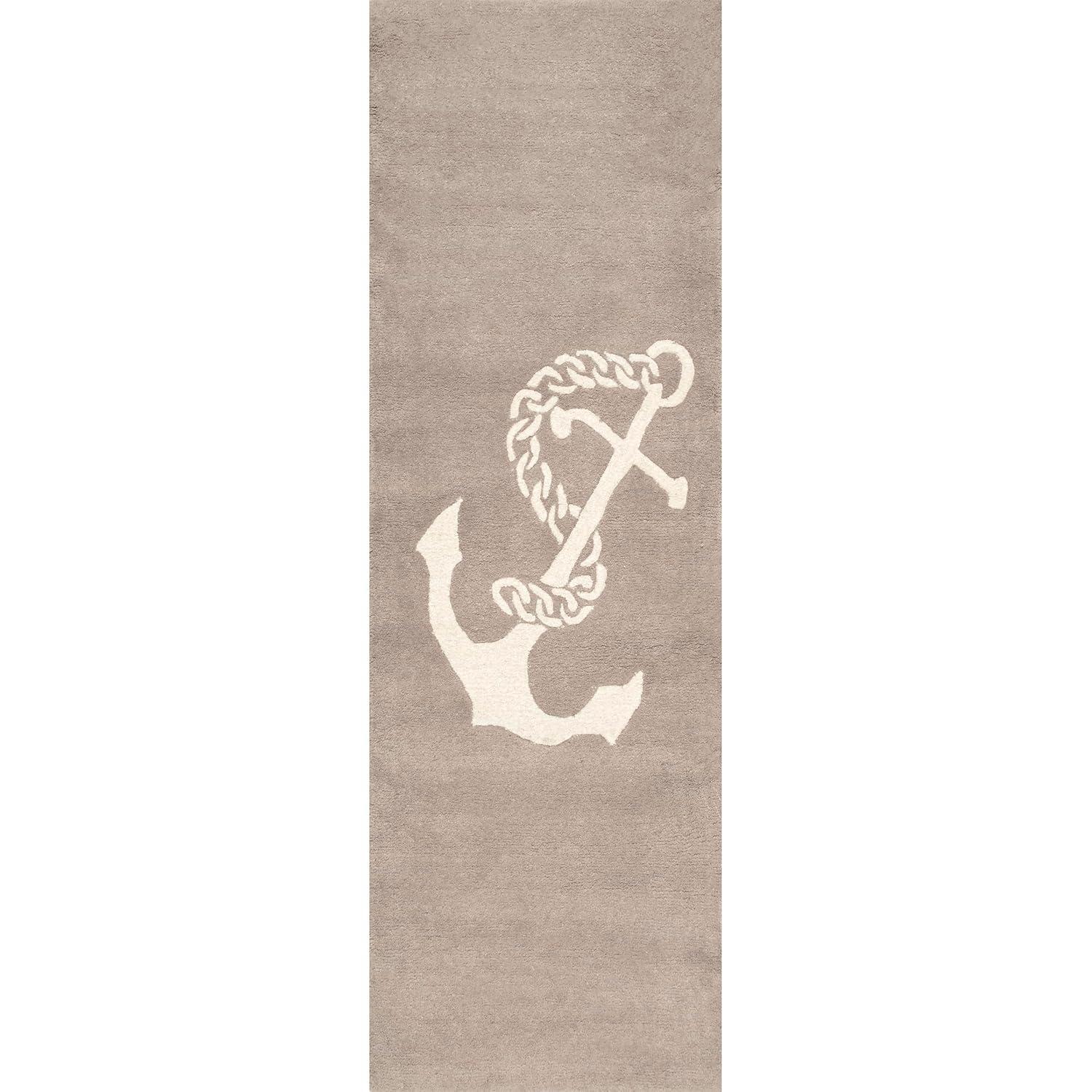 nuLOOM Hand Tufted Set Sail Area Rug, 2' x 6', Beige