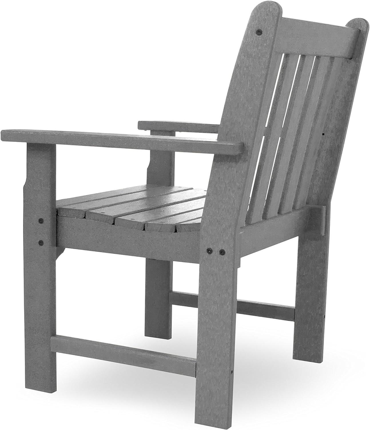 Vineyard Slate Grey POLYWOOD Garden Arm Chair