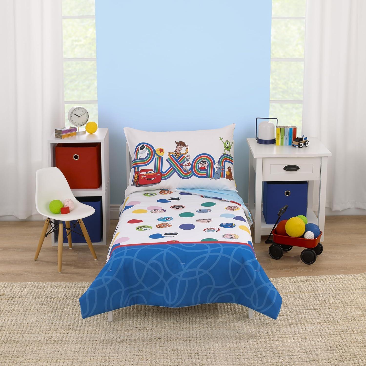 Nojo Disney Pixar Choose Happy Toddler Collection Disney/Pixar Toddler Bedding Set