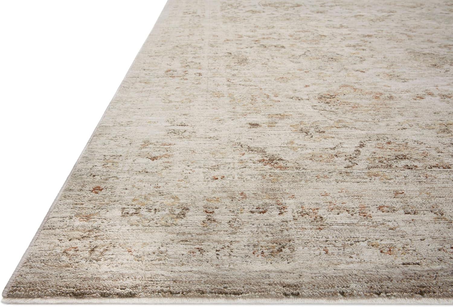 Beige and Spice Vintage-Inspired 11'-6" x 15'-6" Area Rug