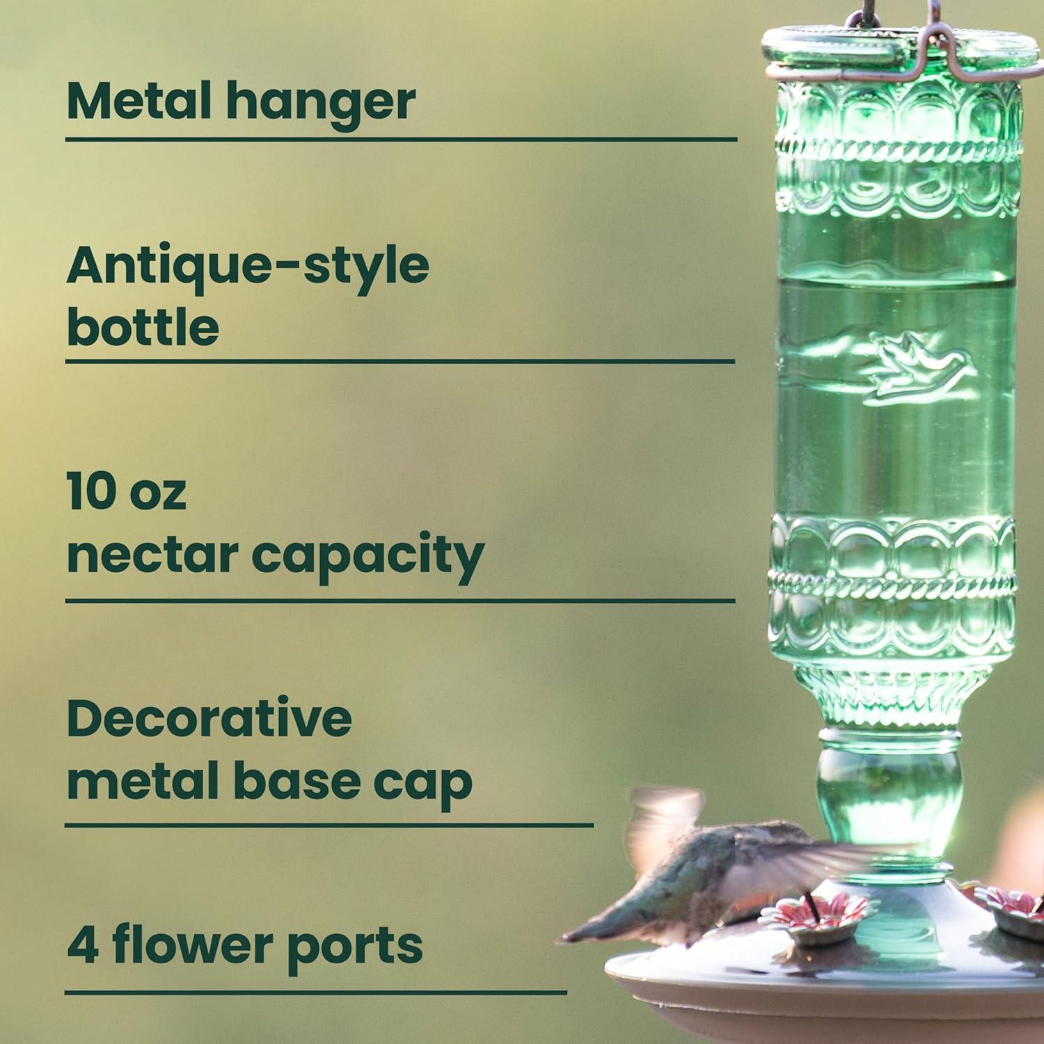 Woodstream Glass Hanging Soda Bottle Feeder