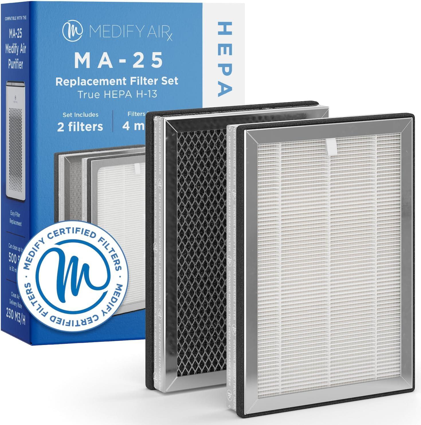 Medify MA-25 Dual HEPA H13 Air Purifier Replacement Filters