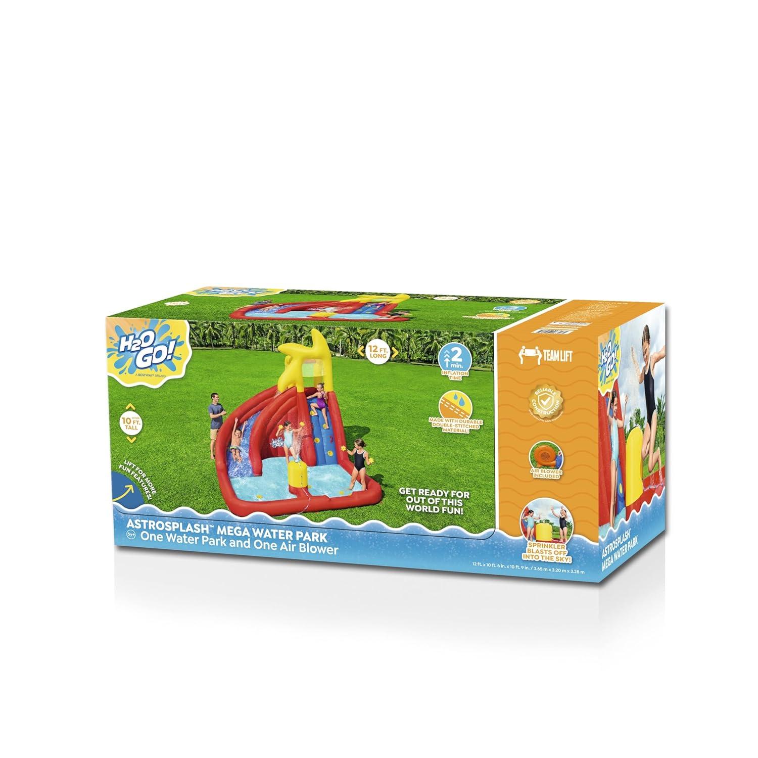 AstroSplash Mega Outdoor Water Park with Slide and Climbing Wall