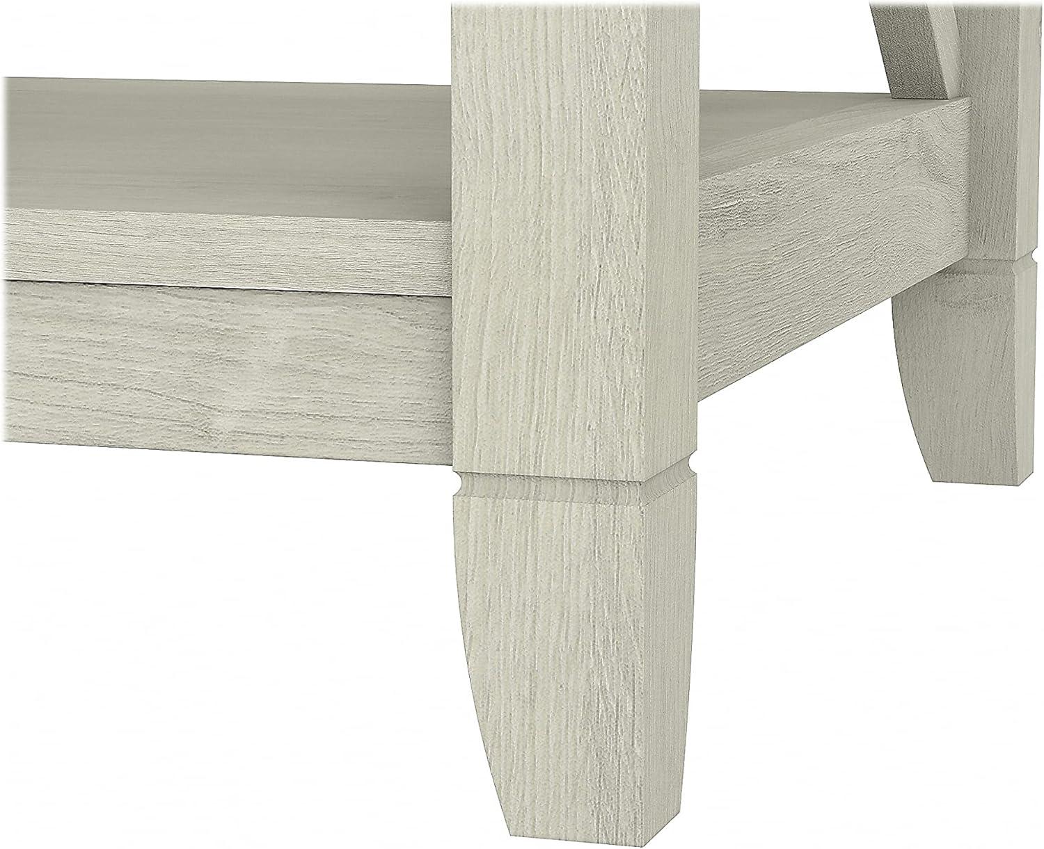 Bush Furniture Key West End Table, Linen White Oak