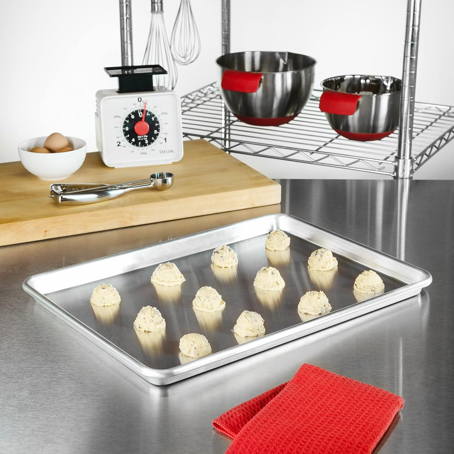 (2 pack) Nordic Ware Naturals 18" x 13" Aluminum Half Sheet, Rectangular Cookie & Baking Sheet Pan