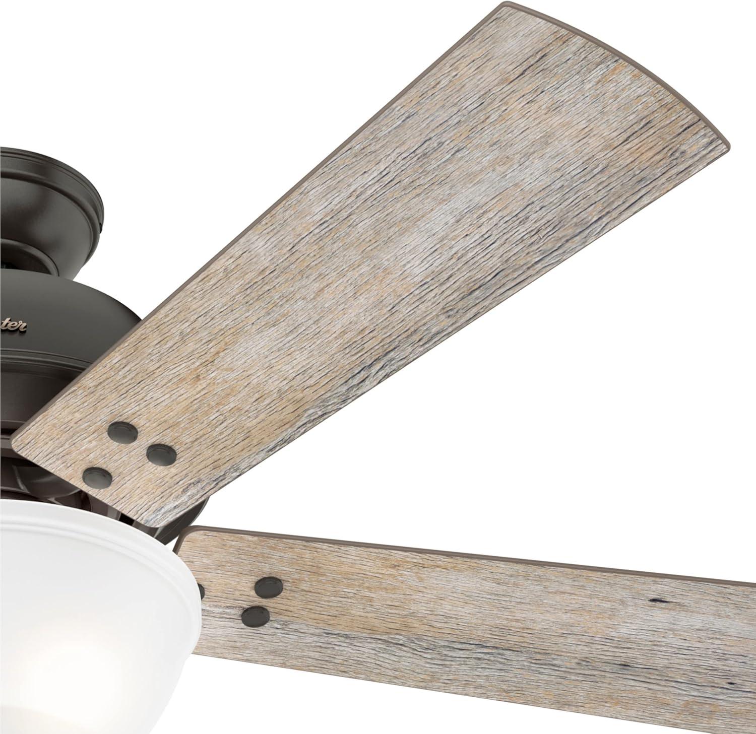 52" Highdale 5 - Blade Standard Ceiling Fan with Remote Control and Light Kit Included