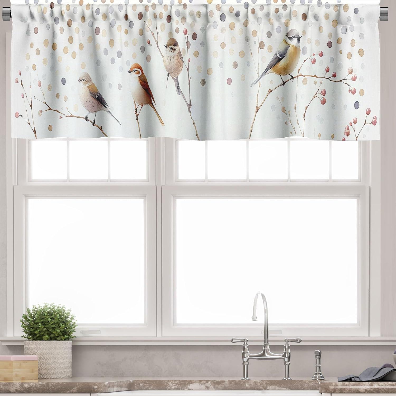 Tailored 55'' W Kitchen Curtain