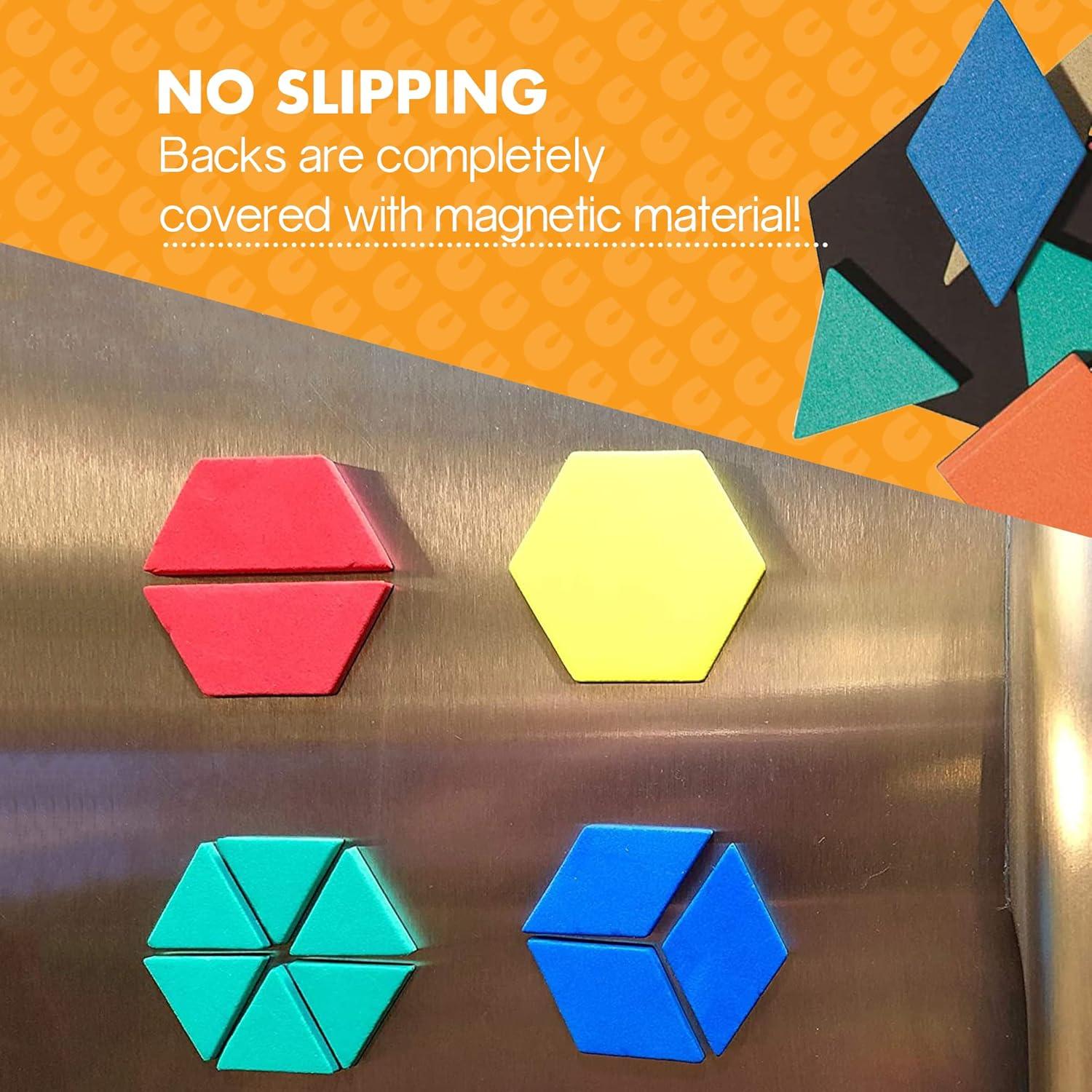 Dowling Magnets Foam Fun Magnets Pattern Blocks