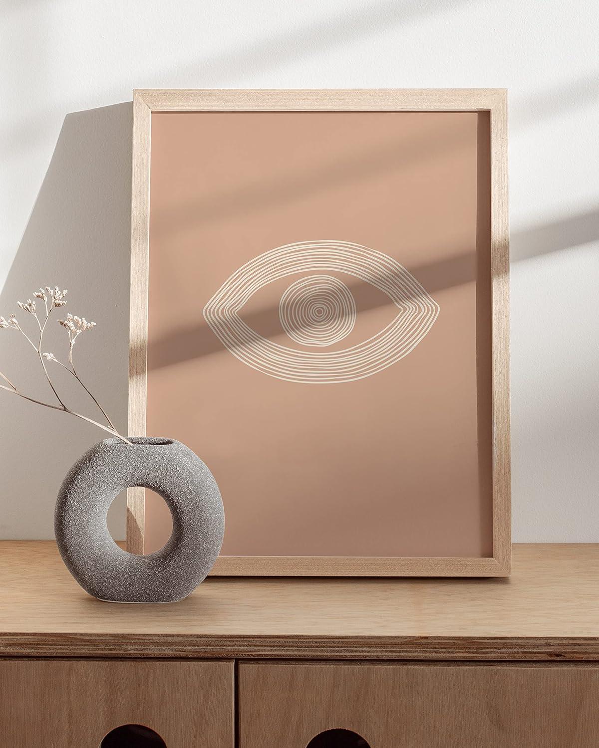 HAUS AND HUES Boho Posters Neutral Wall Art Prints - Boho Posters and Prints | Abstract Art Wall Prints Boho Art Wall Decor Boho Art Prints Boho Wall Decor Boho Prints | 12" x 16" UNFRAMED