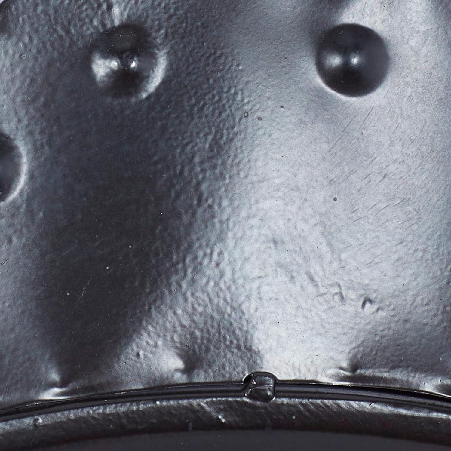 DecMode 20" Black Metal Finial Distressed Pocket Watch Inspired Wall Clock with Beige Clockface