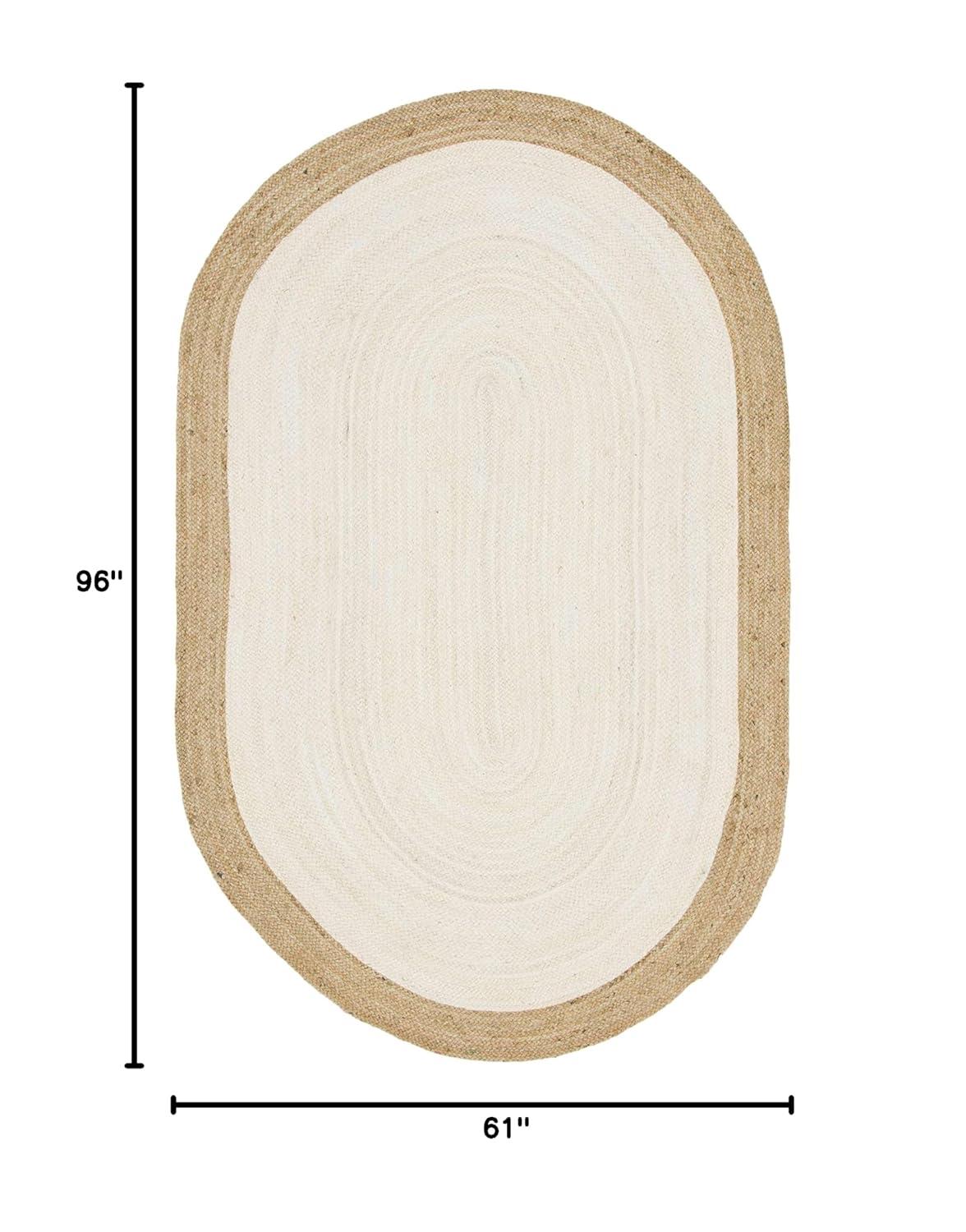 Whittlesey Natural Fiber Hand Woven Jute Solid Color Rug