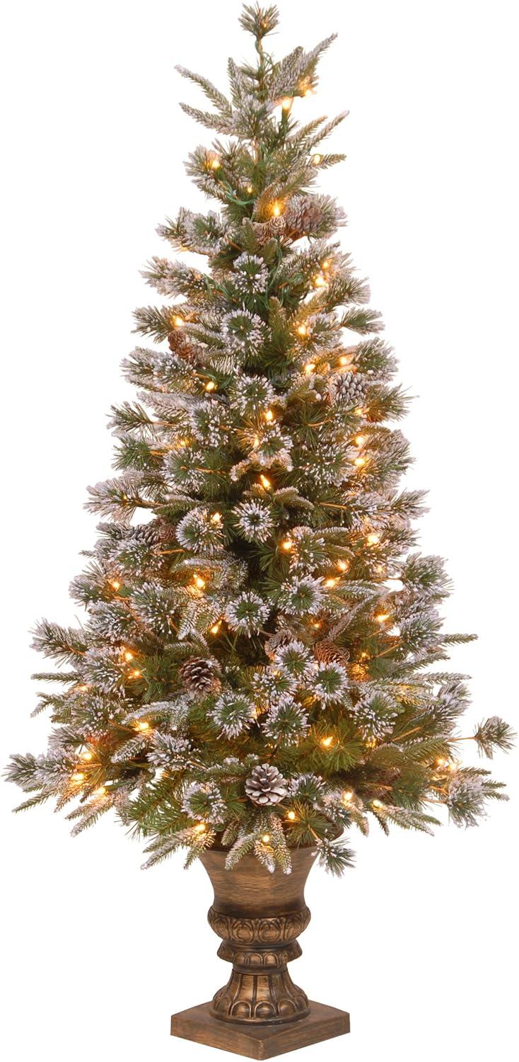 The Holiday Aisle® 4 ft. Liberty Pine Entrance Tree with Clear Lights