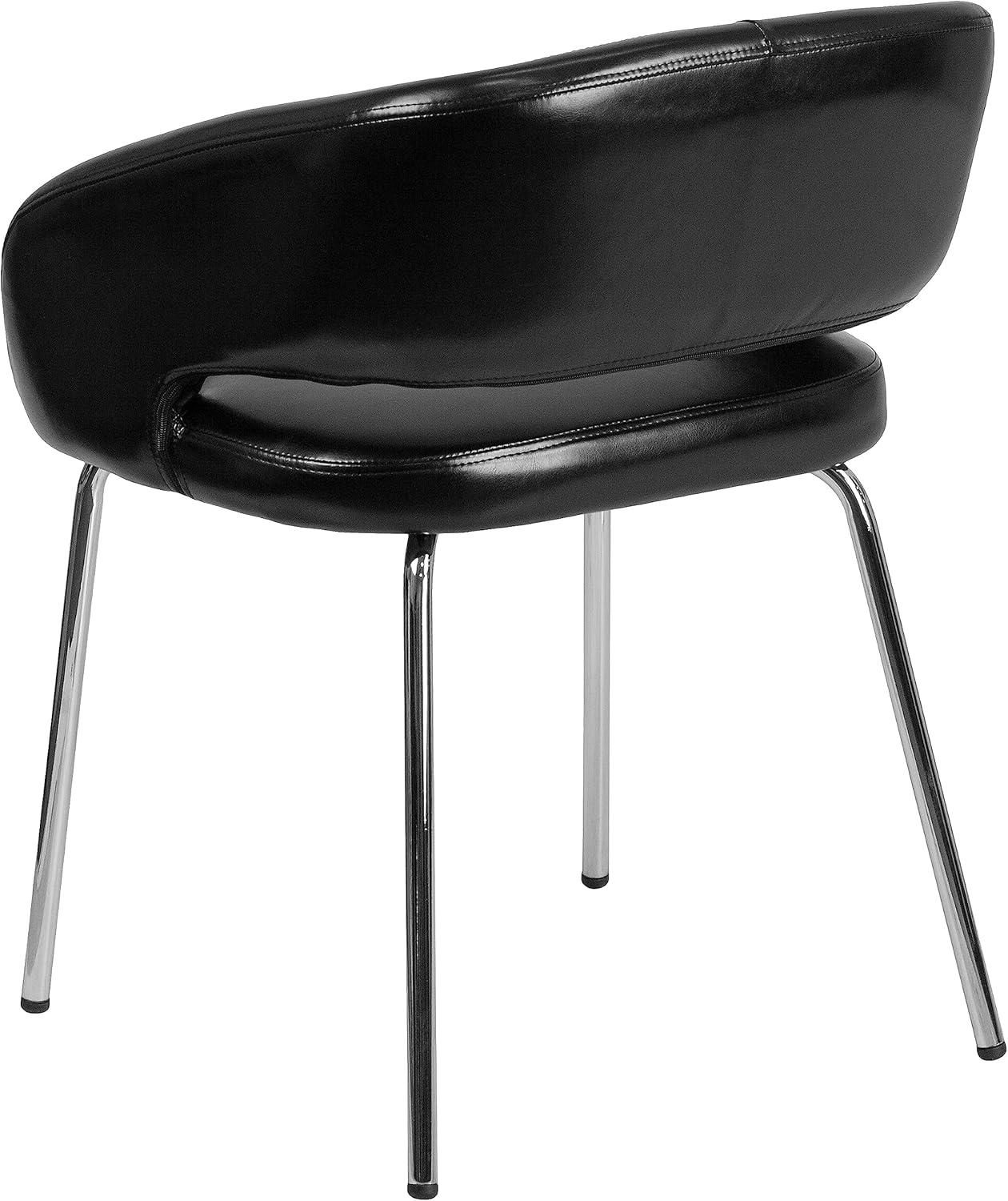 Flash Furniture Fusion Series Contemporary LeatherSoft Side Reception Chair with Chrome Legs