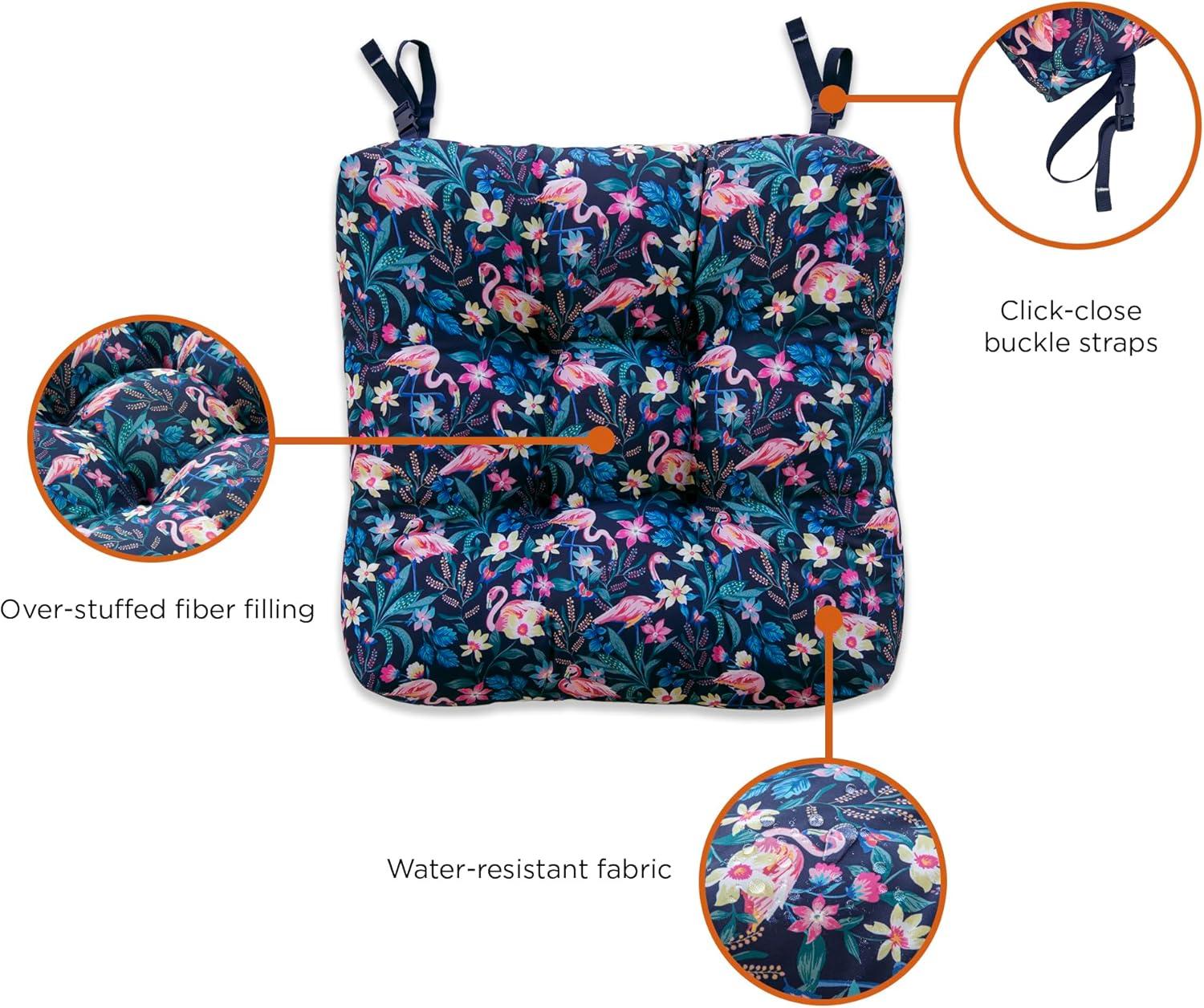 Vera Bradley Vera Bradley by Classic Accessories Water-Resistant Patio Chair Cushions (Set of 2)