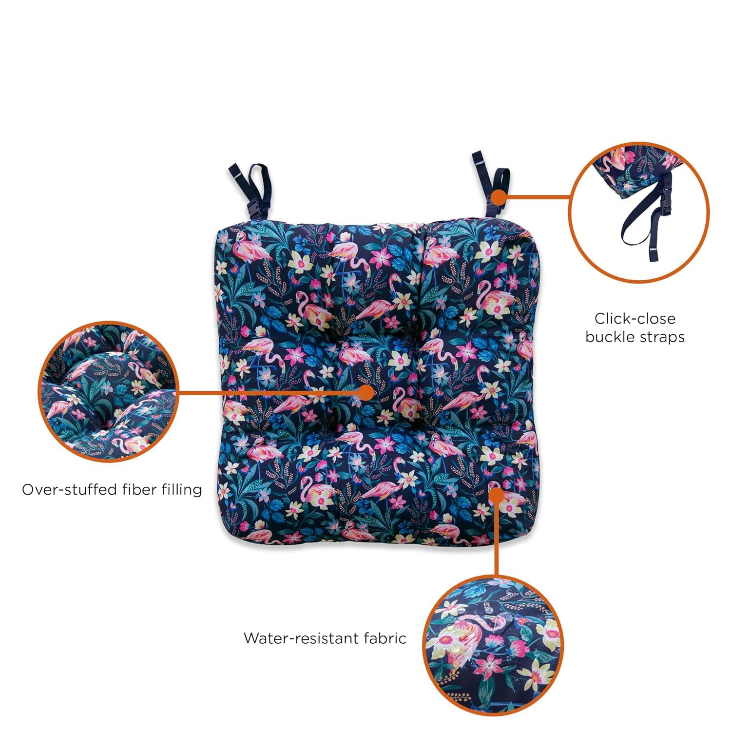 Vera Bradley Vera Bradley by Classic Accessories Water-Resistant Patio Chair Cushions (Set of 2)