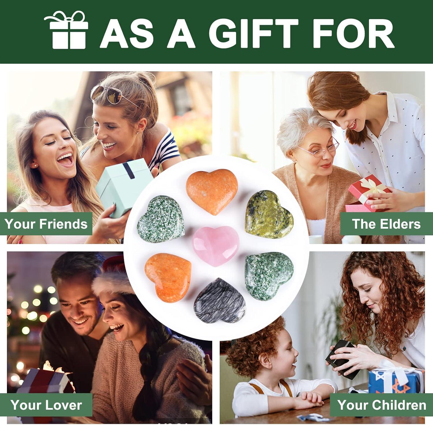 9Dzine Rose Quartz Crystal Heart for Home Decor Items 40-60 Gm | Crystal Heart Stone for Healing Meditation | Heart for Friendship Couple Gifts for Women