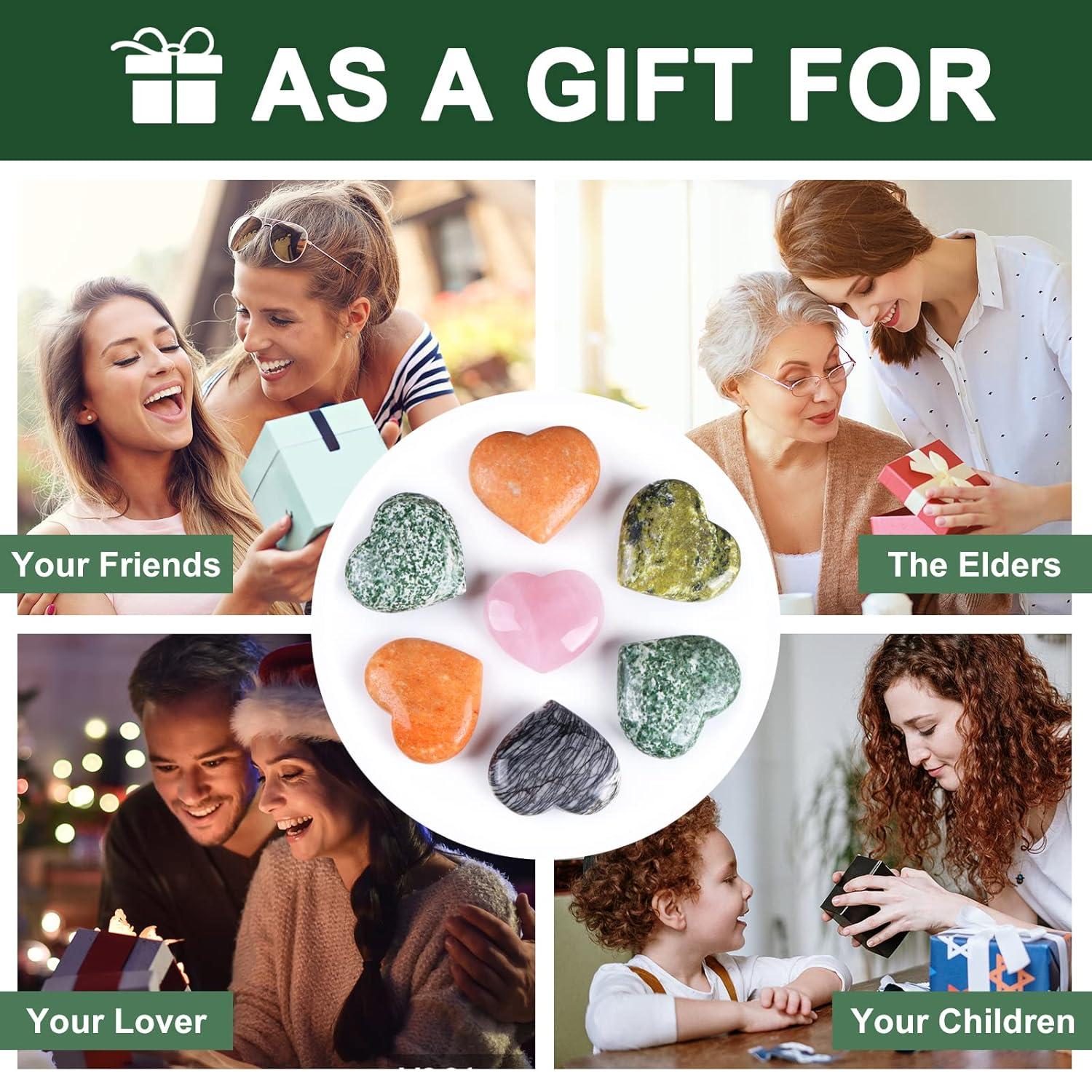 9Dzine Rose Quartz Crystal Heart for Home Decor Items 40-60 Gm | Crystal Heart Stone for Healing Meditation | Heart for Friendship Couple Gifts for Women