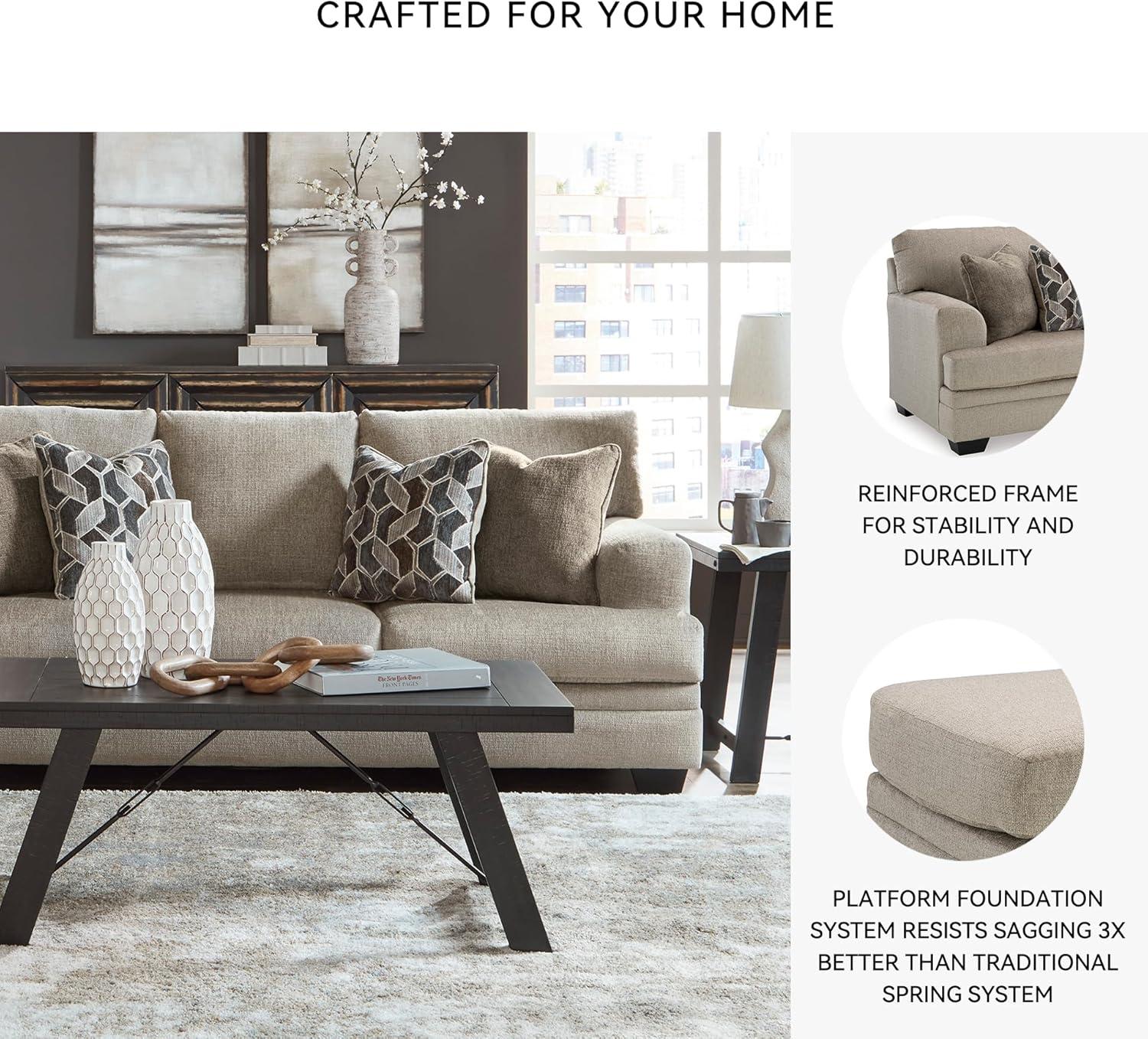 Signature Design by Ashley Stonemeade Taupe Sofa