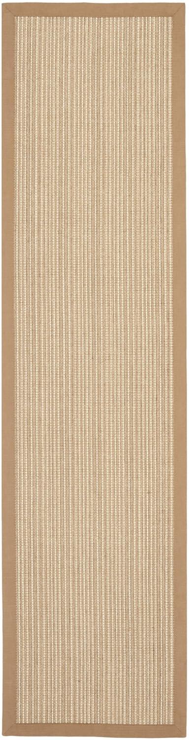 Natural Fiber NF442 Power Loomed Indoor Runner Rug - Tan/Tan - 2'x12' - Safavieh.