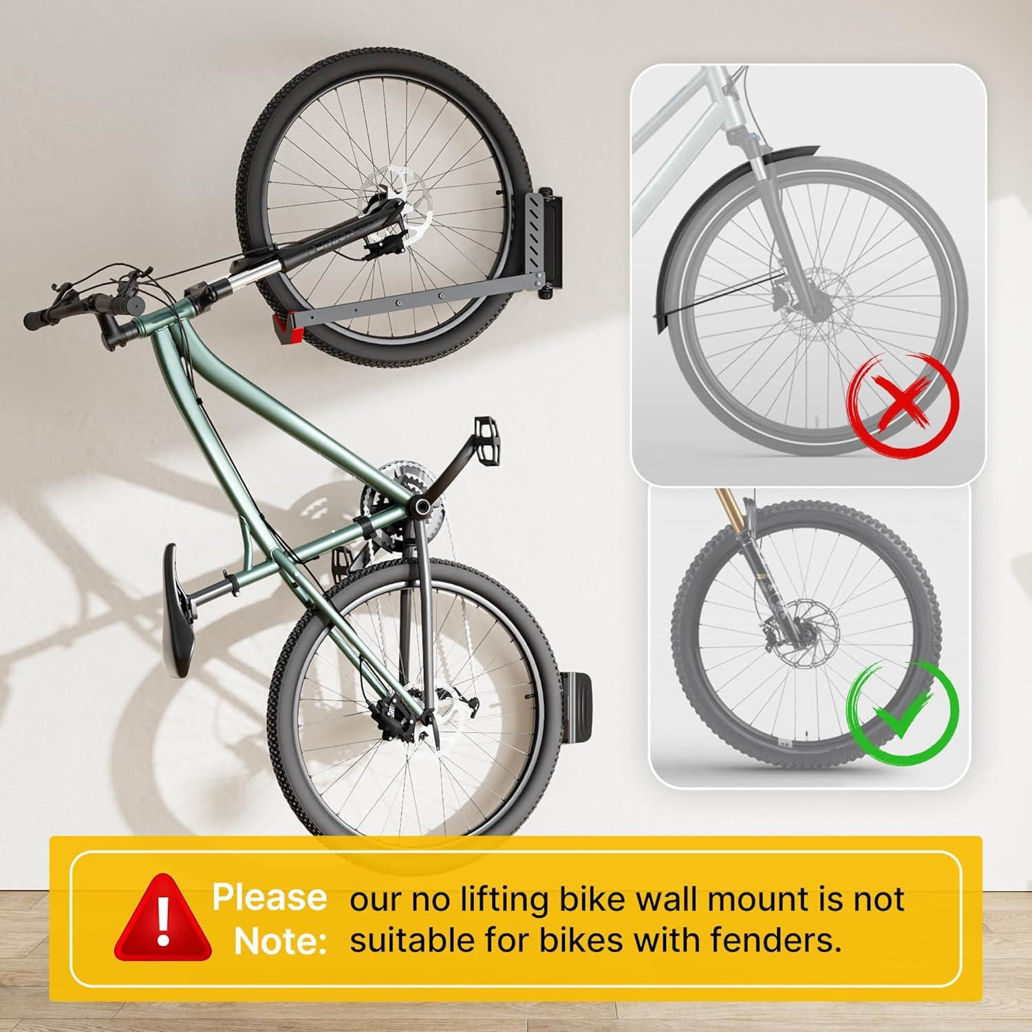 Bike Hangers For Garage, Space-Saving Bike Rack Garage