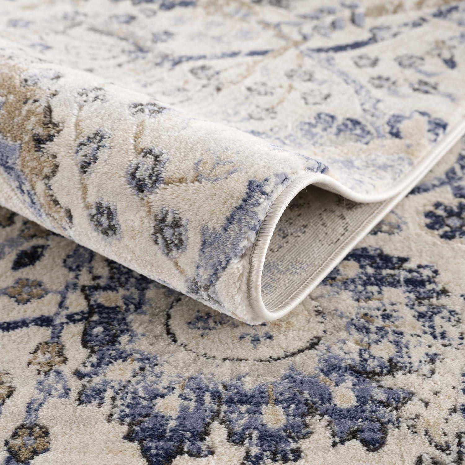Hauteloom Rectangle Area Rug  Navy