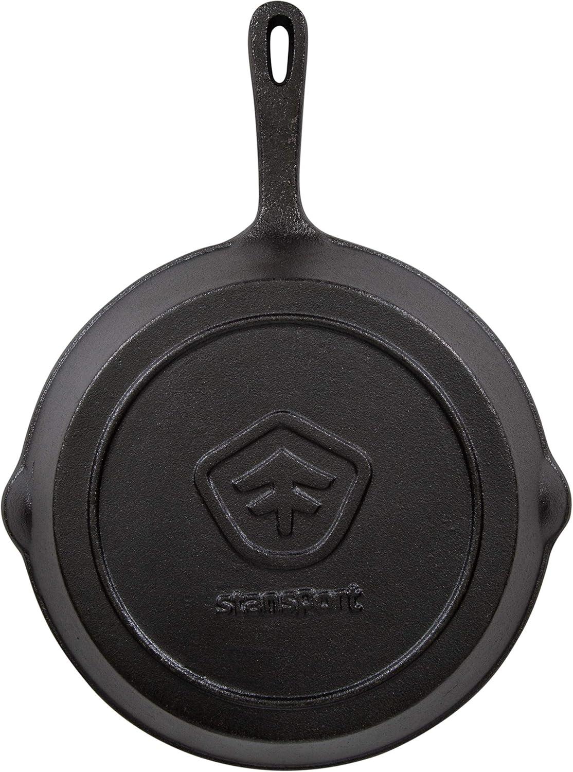 Oster 3 Piece Cast Iron Pre-Seasoned Frying Pans