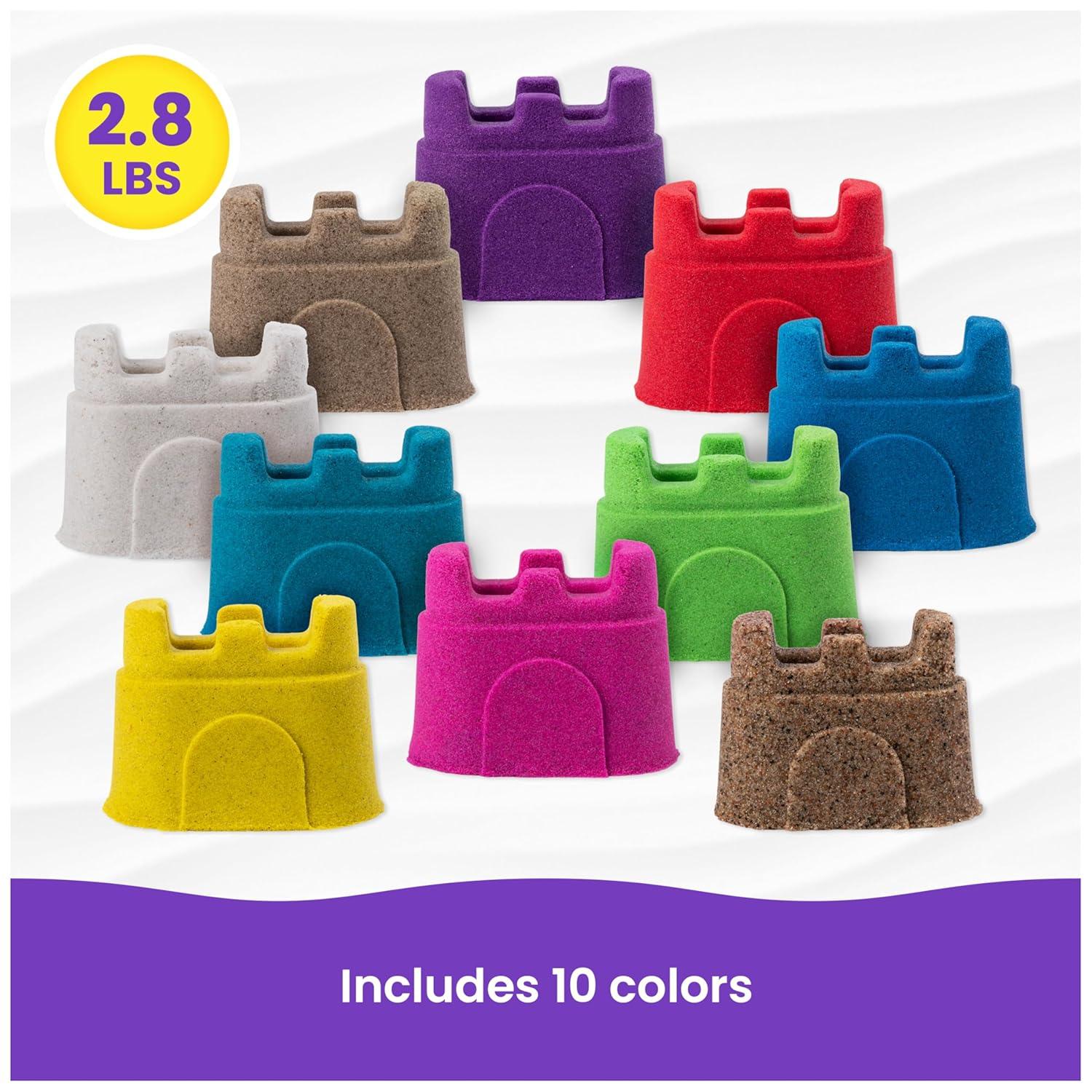 Kinetic Sand Castle Container Sand Art 10pk