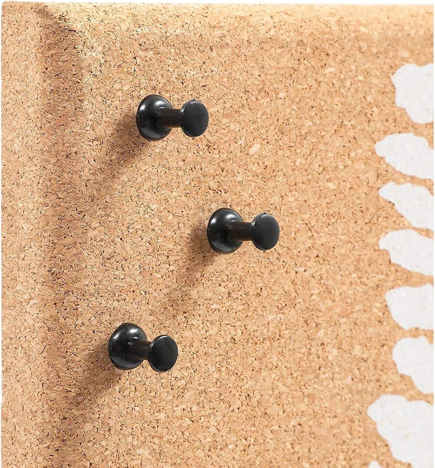 Juvale 2 Pack Frameless Bulletin Cork Board with Leaf Printing, Home Decoration (7.9 x 23.6 x 0.8 in)