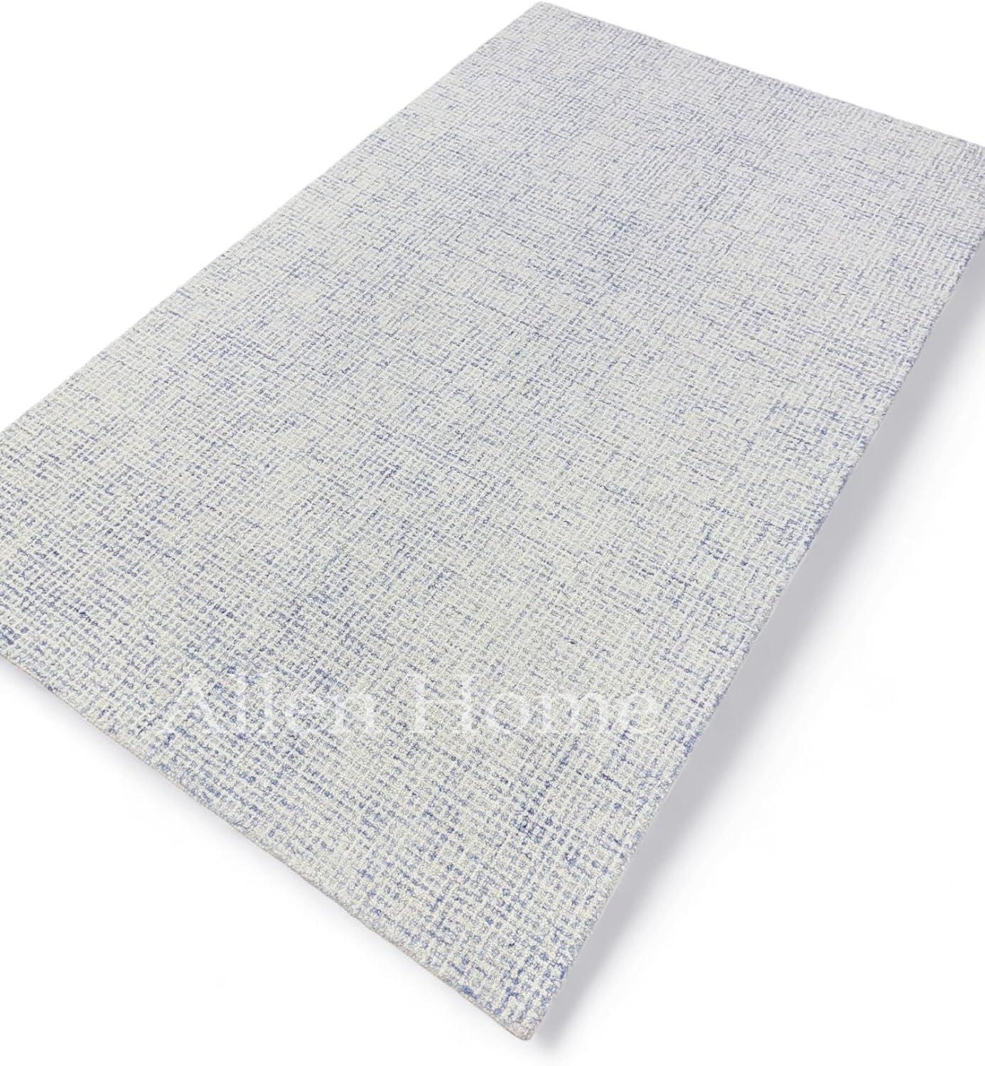 Rowe Handmade Tufted Ivory/Blue Rug