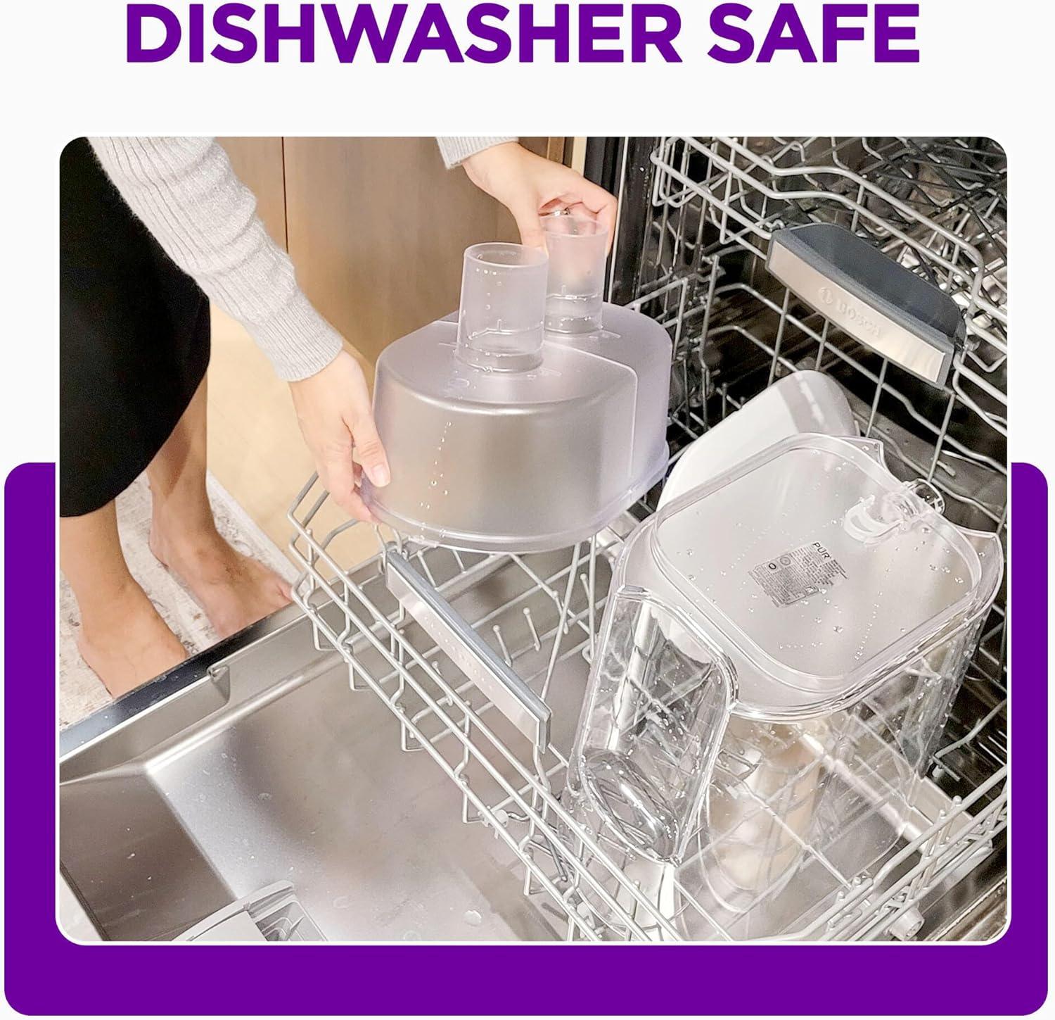 PUR 44 Cup XL Dispenser Filtration System with 2 Filters, W 12.5" x H 17" x L 7.7", White, PDI4000Z